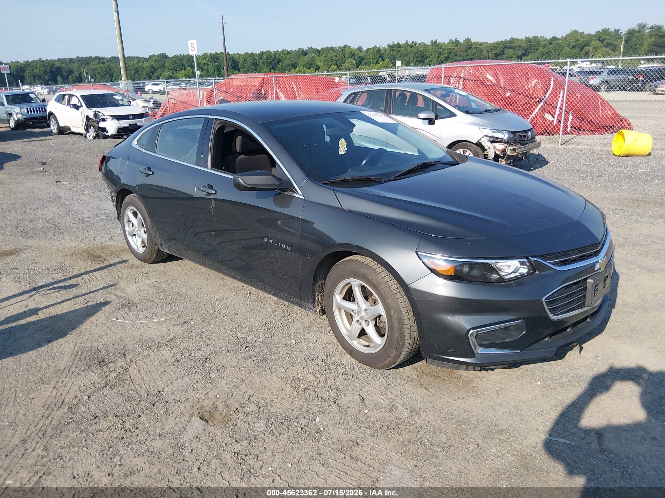 2017 Chevrolet Malibu LS, VIN 1G1ZB5ST7HF263092 — Rear end