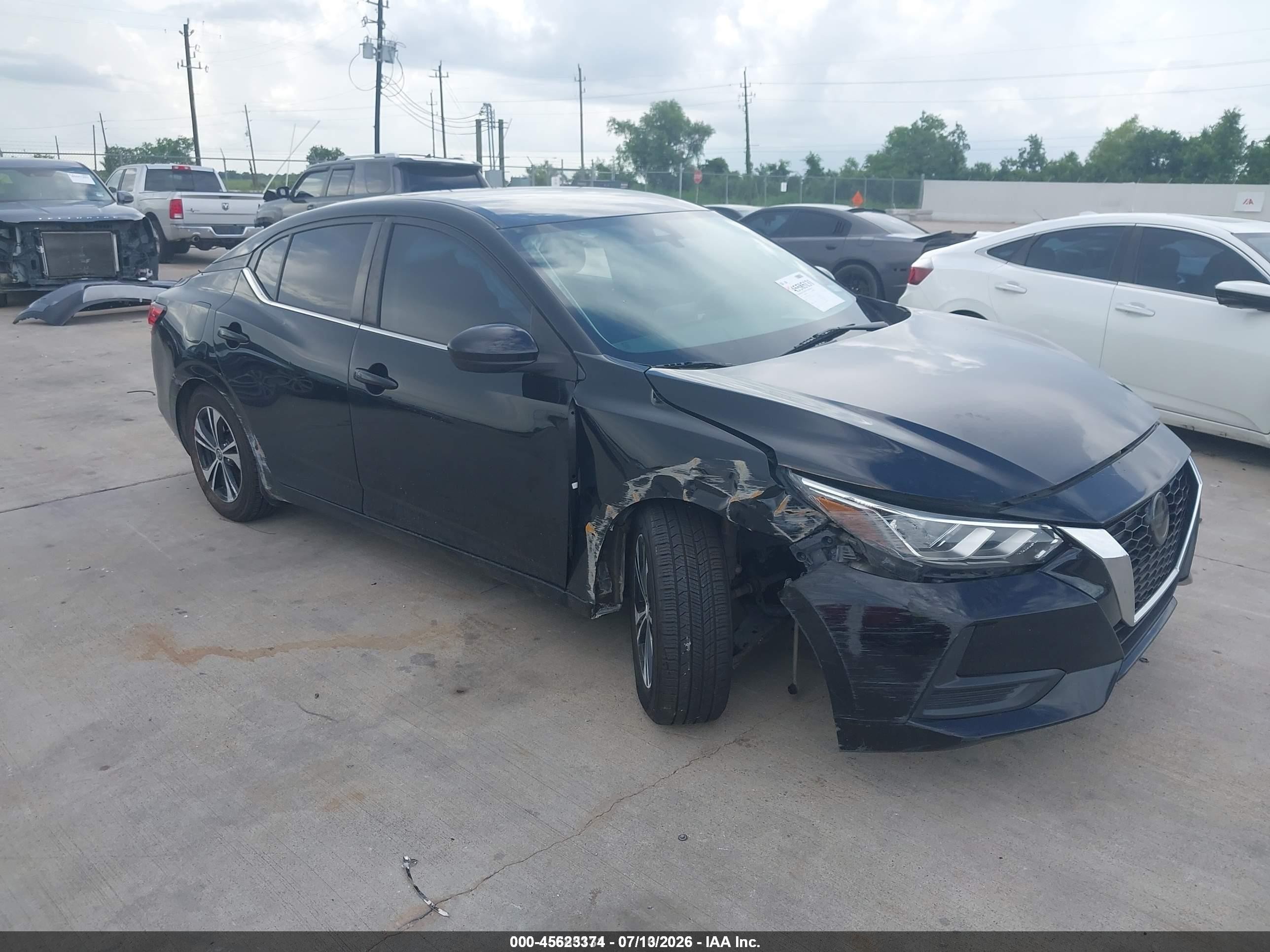 2021 Nissan Sentra SV, VIN 3N1AB8CV1MY254447 — Repossession