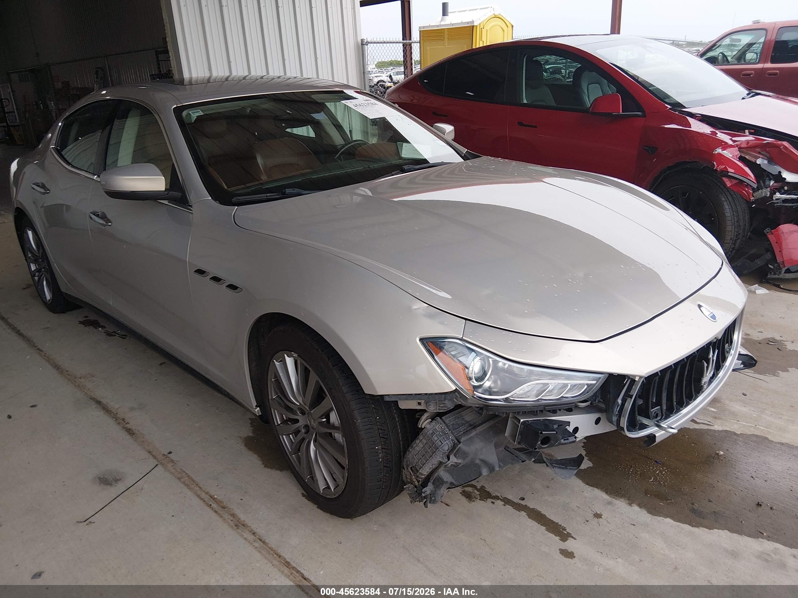 2017 Maserati Ghibli, VIN ZAM57XSA9H1196425 — Front end