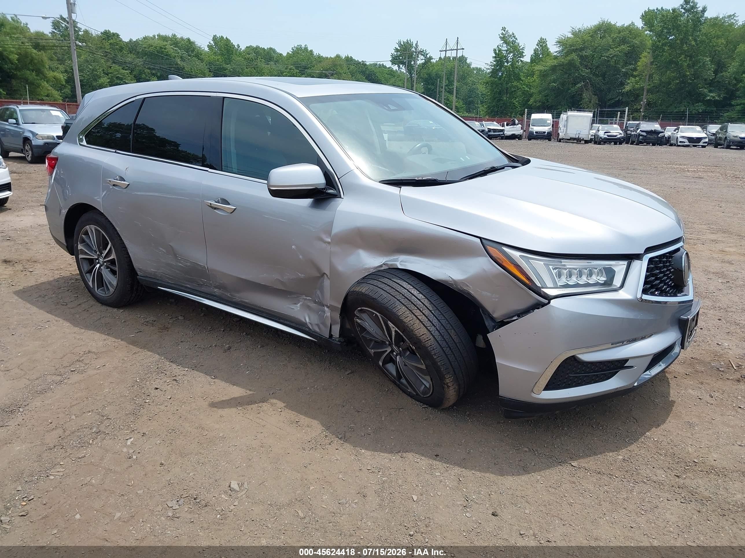 2020 Acura MDX Technology, VIN 5J8YD4H58LL019544 — Side