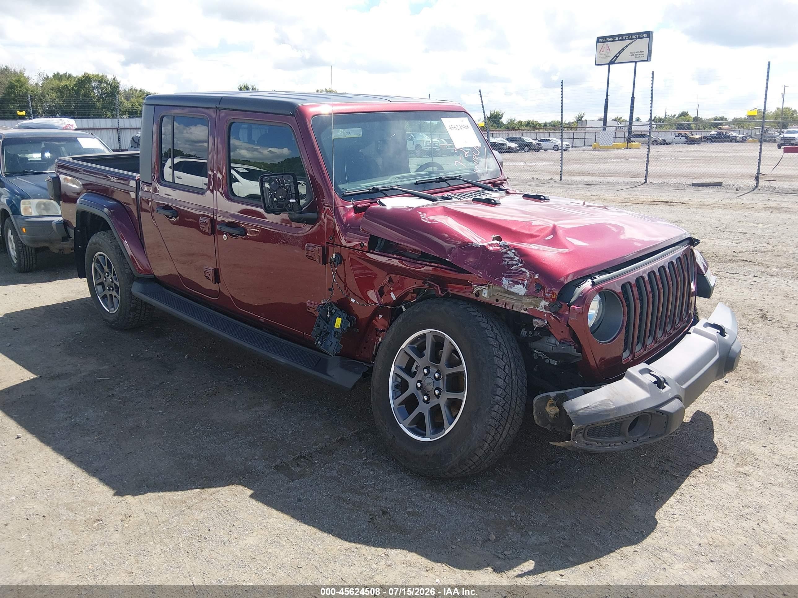 2021 Jeep Gladiator Texas Trail, VIN 1C6HJTAG2ML518135 — Front end