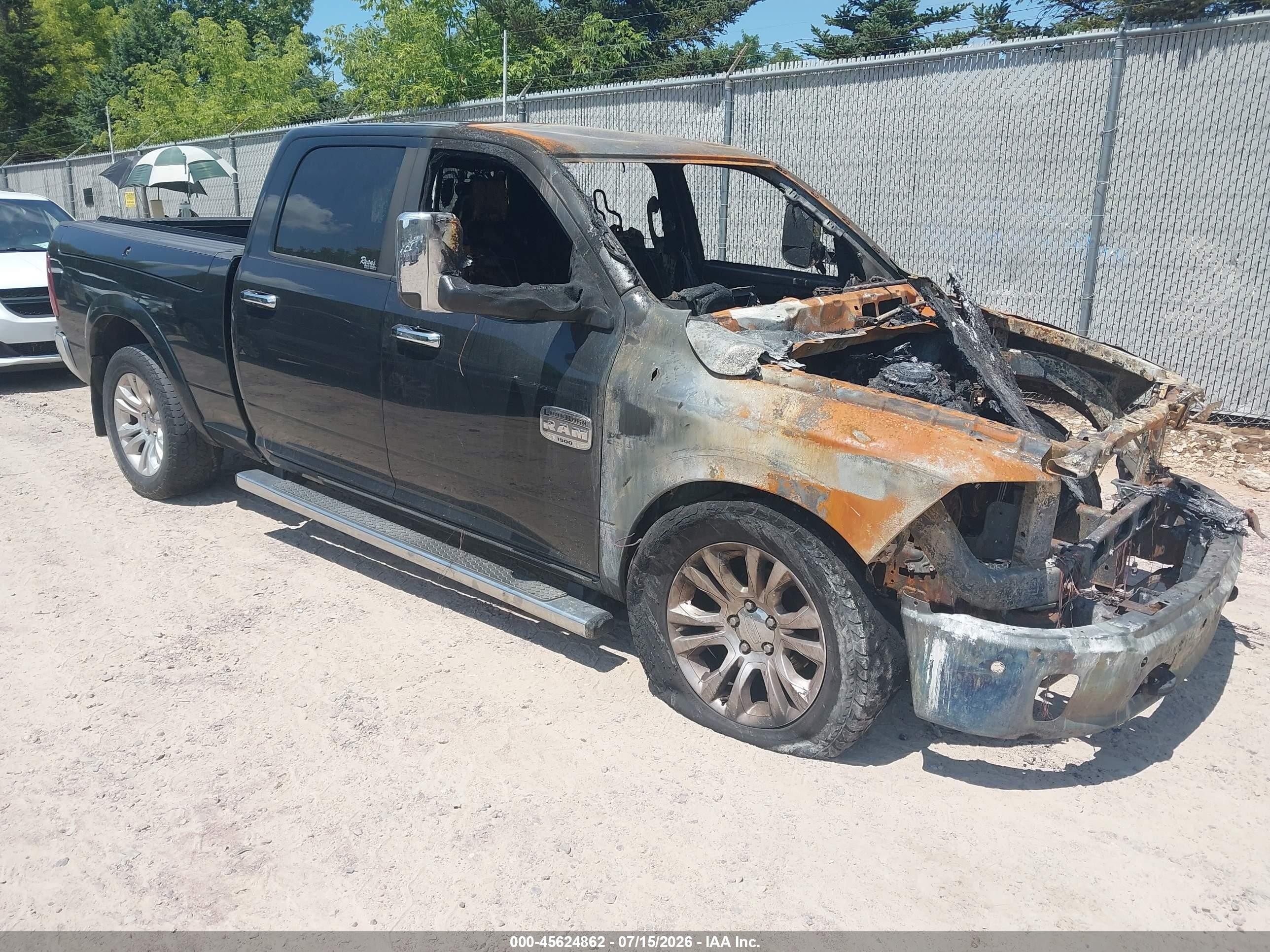2015 Ram 1500 Longhorn, VIN 1C6RR7WM6FS659477 — Burn