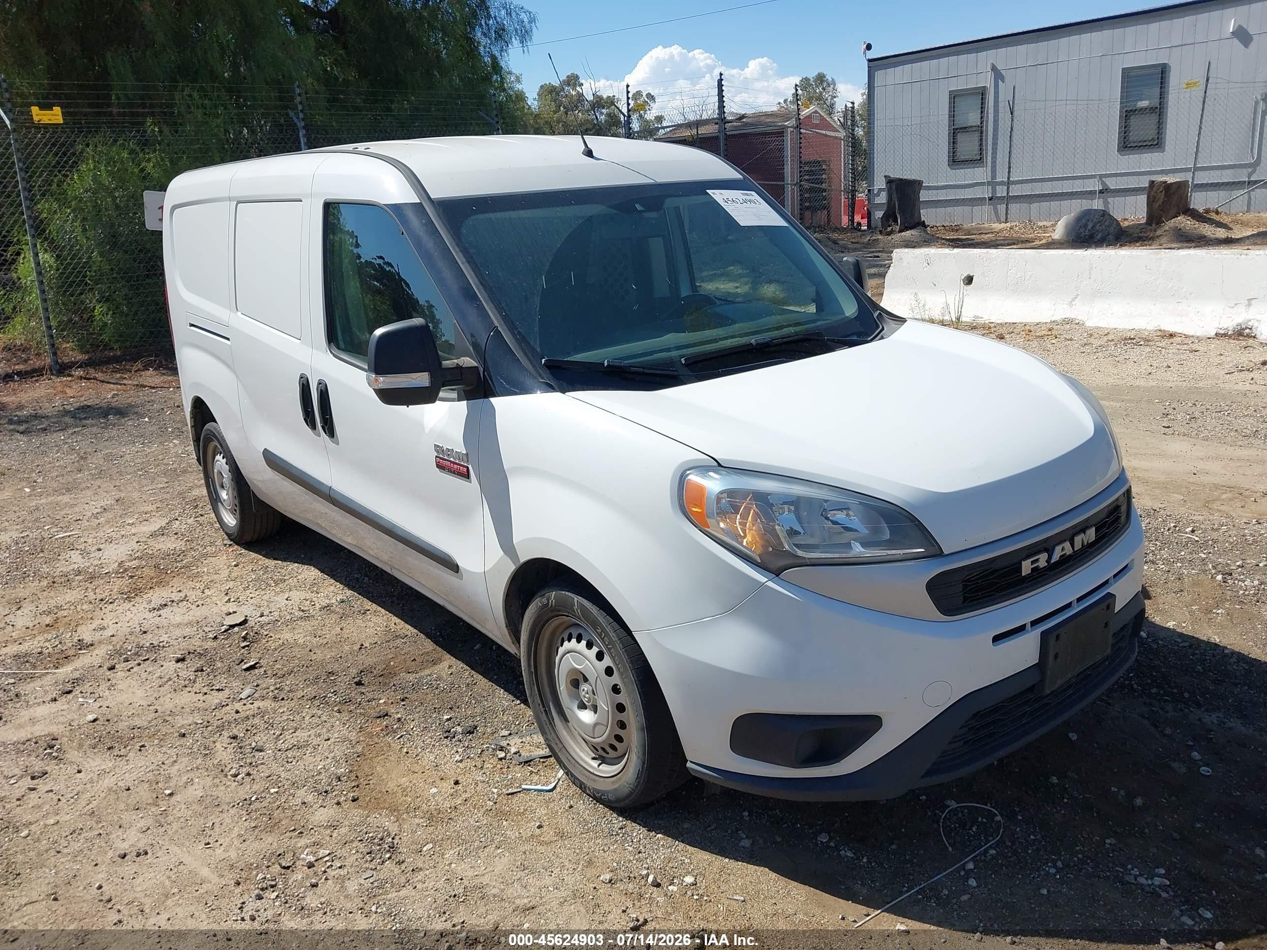2022 Ram ProMaster City Cargo Tradesman, VIN ZFBHRFABXN6X50332 — Side