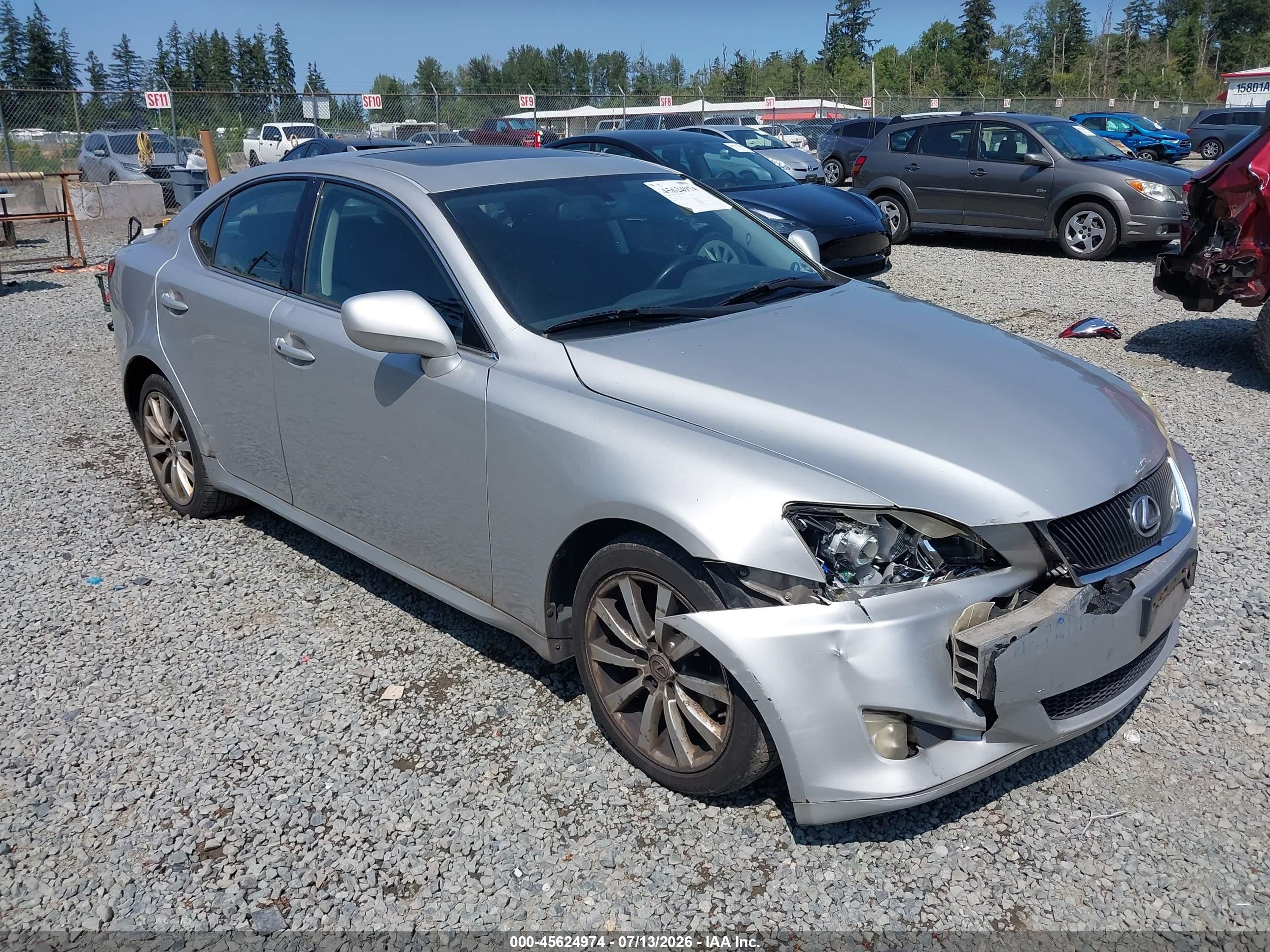 2007 Lexus IS 250, VIN JTHCK262672019788 — All over