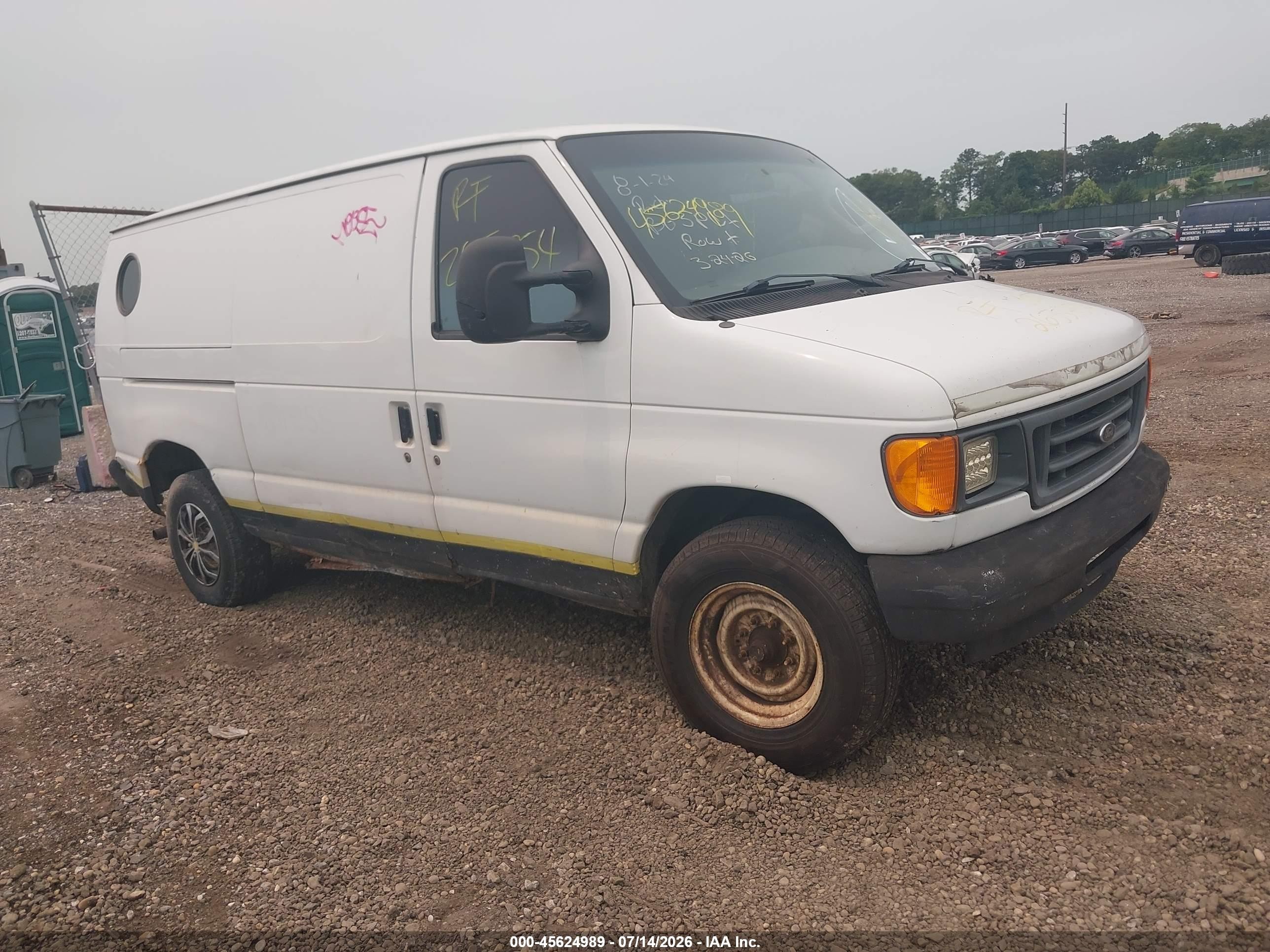 2007 Ford Econoline Cargo Commercial, VIN 1FTNE24W77DA99940 — Зад