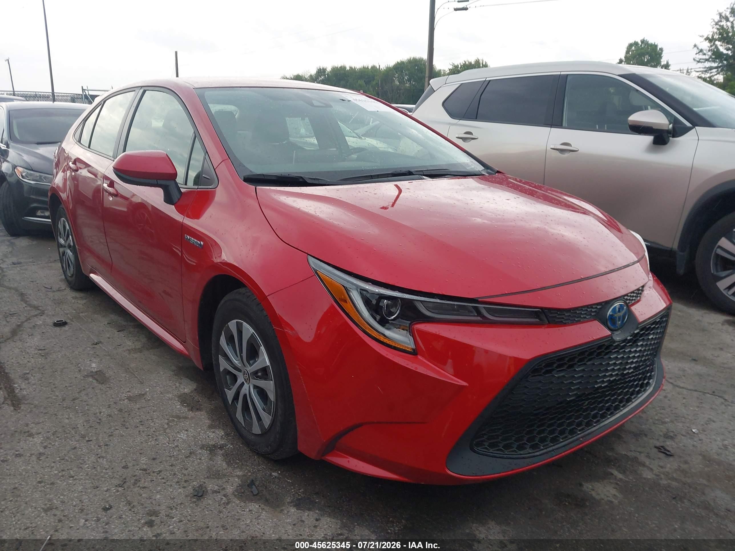 2021 Toyota Corolla Hybrid LE, VIN JTDEAMDE7MJ018771 — Roof