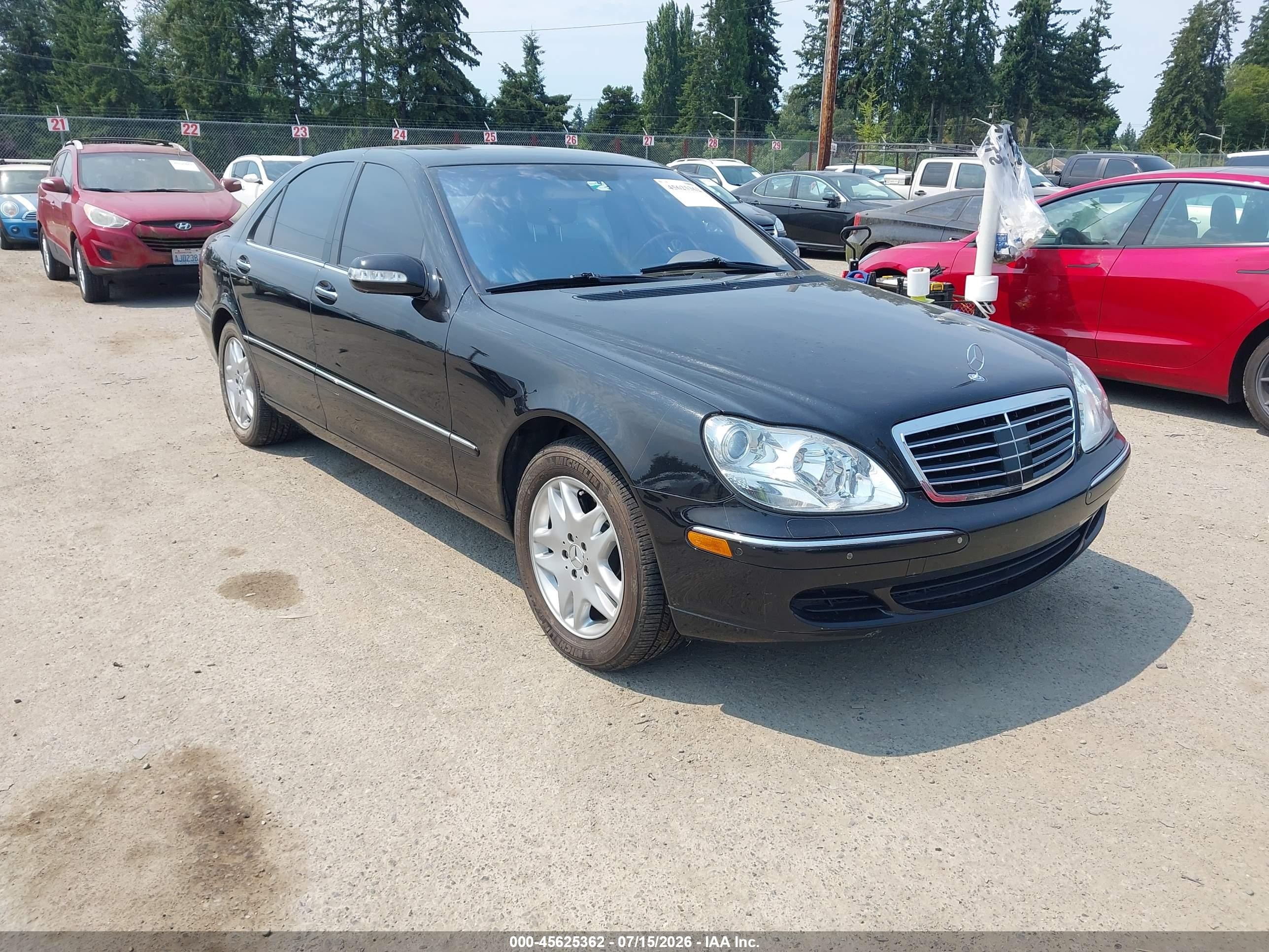 2003 Mercedes-Benz S 500, VIN WDBNG75J03A329001 — Rear end
