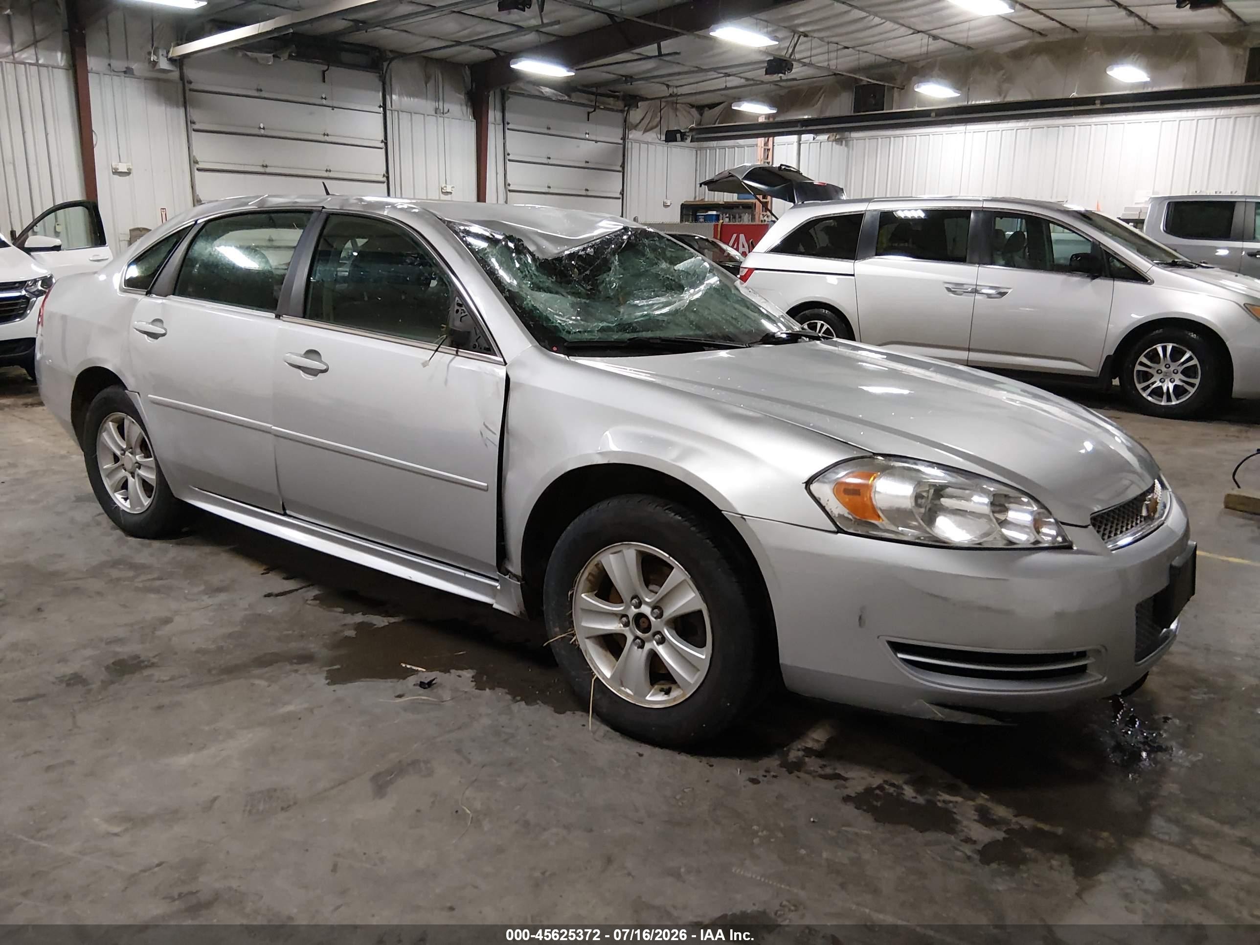 2014 Chevrolet Impala LS, VIN 2G1WA5E38E1137246 — Rollover