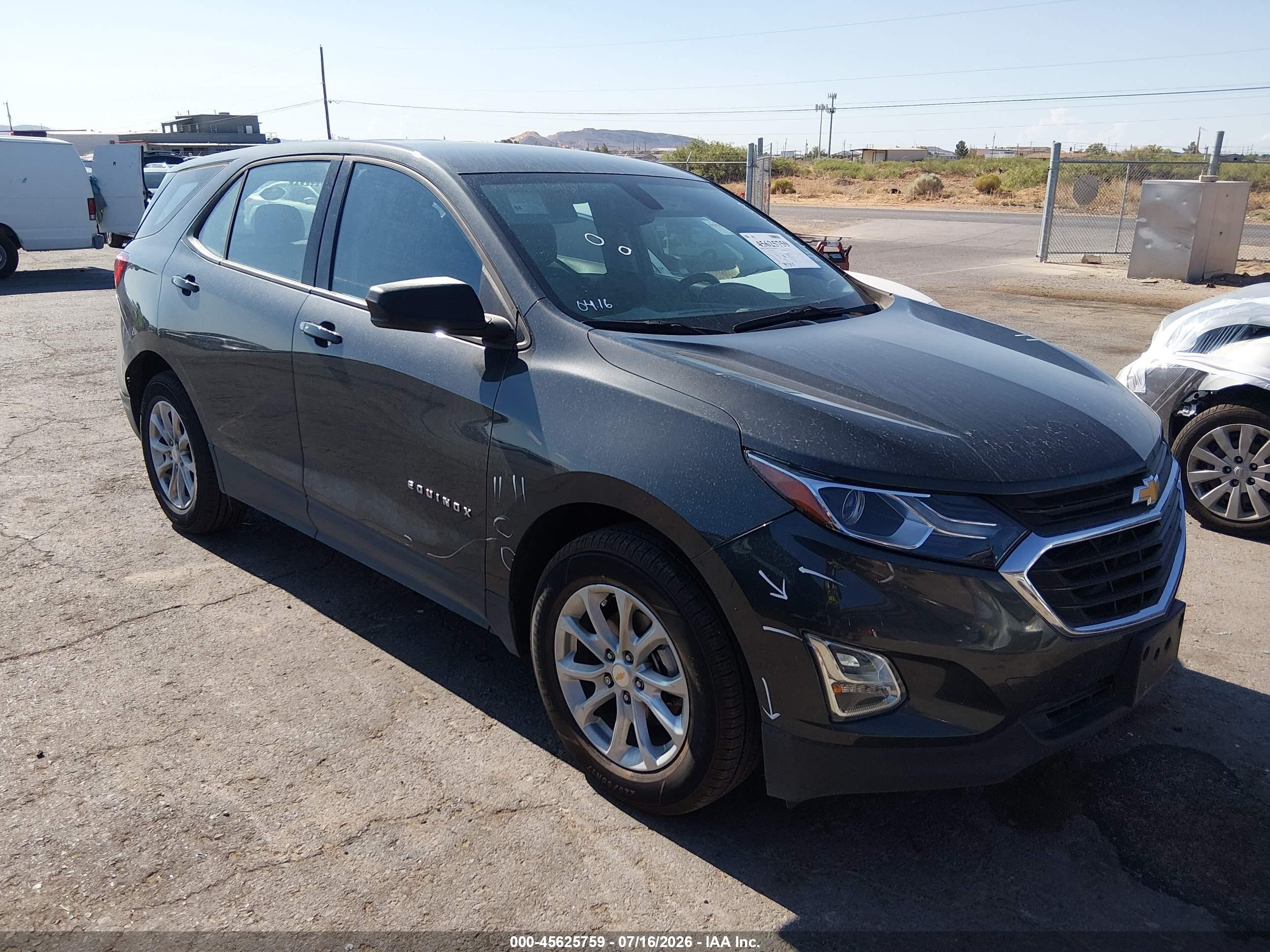 2018 Chevrolet Equinox LS, VIN 2GNAXHEV1J6198588 — Rear end