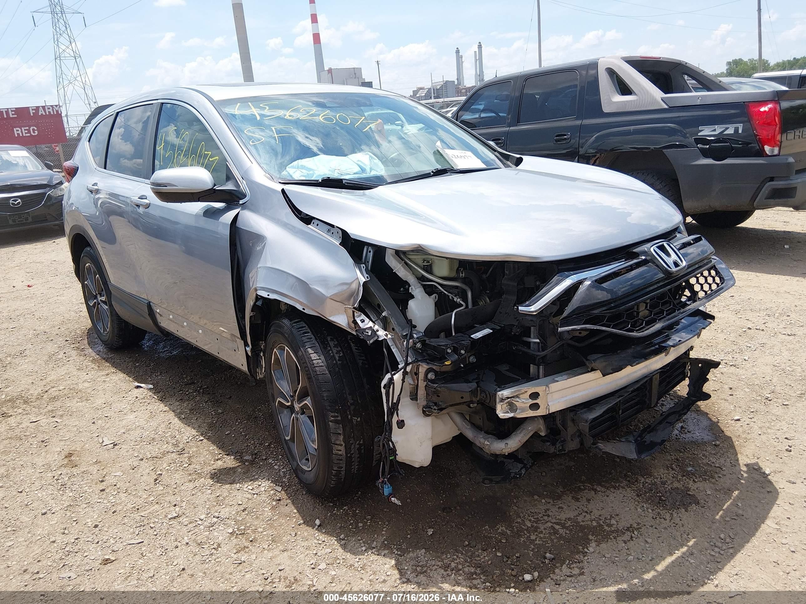 2022 Honda CR-V EX-L, VIN 7FARW2H86NE013991 — Перед