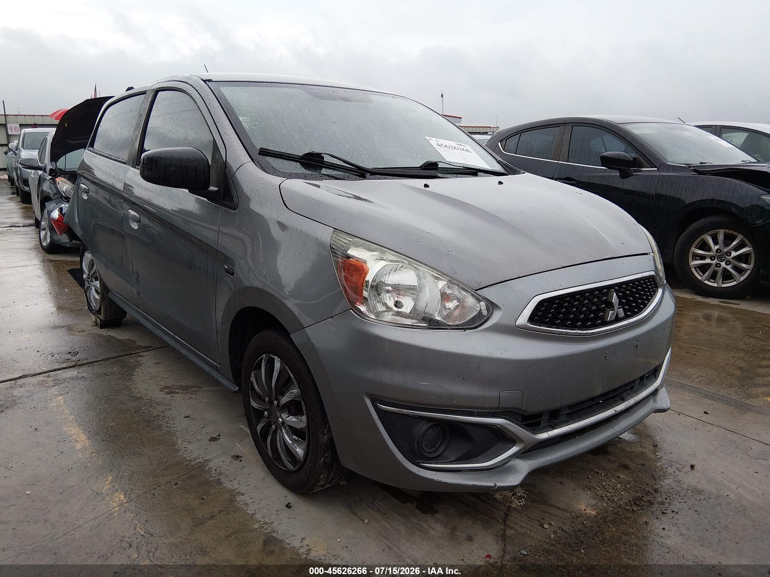 2019 Mitsubishi Mirage ES, VIN ML32A3HJ1KH013724 — Rear end