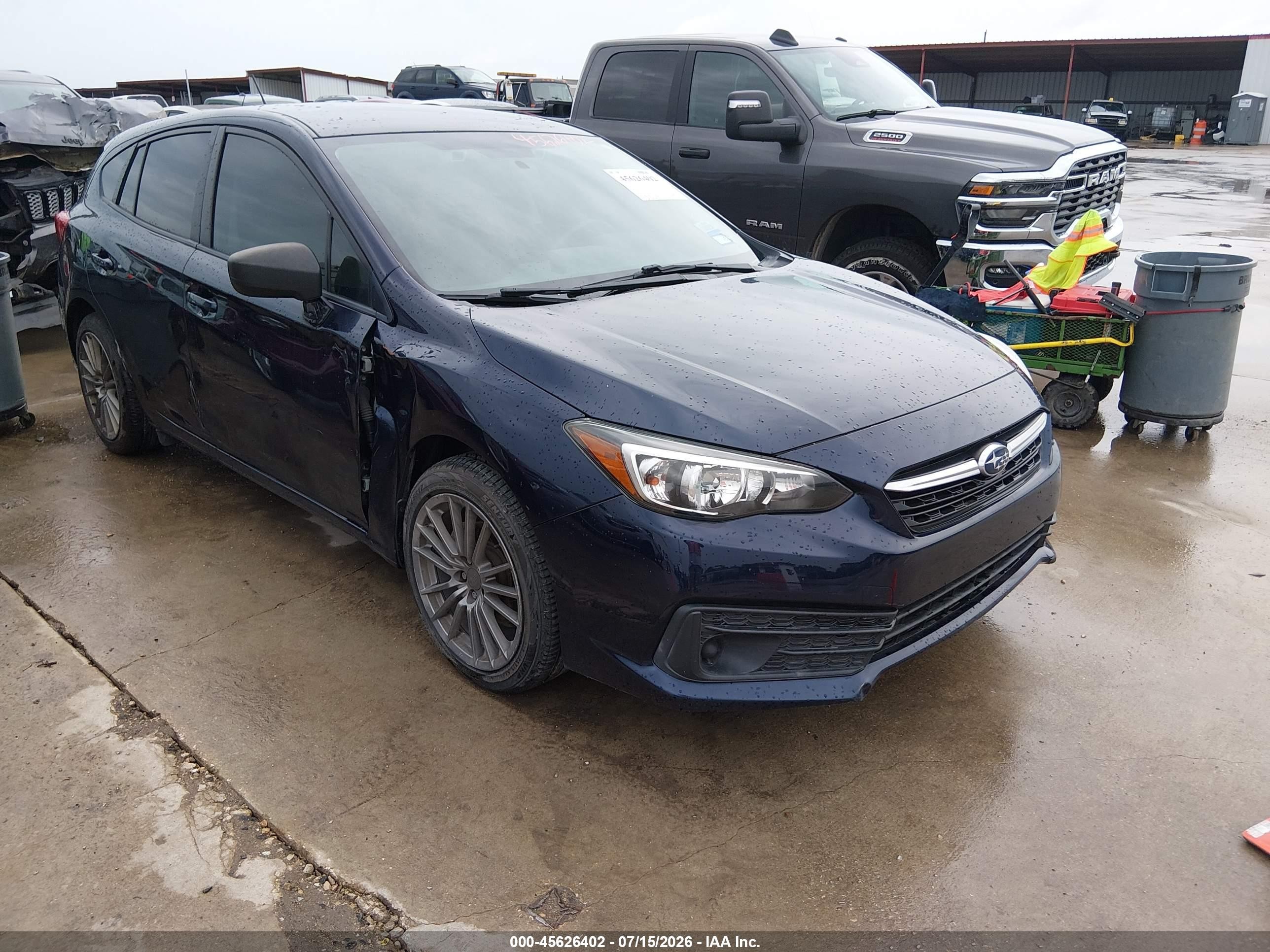 2020 Subaru Impreza, VIN 4S3GTAB66L3716689 — Бок