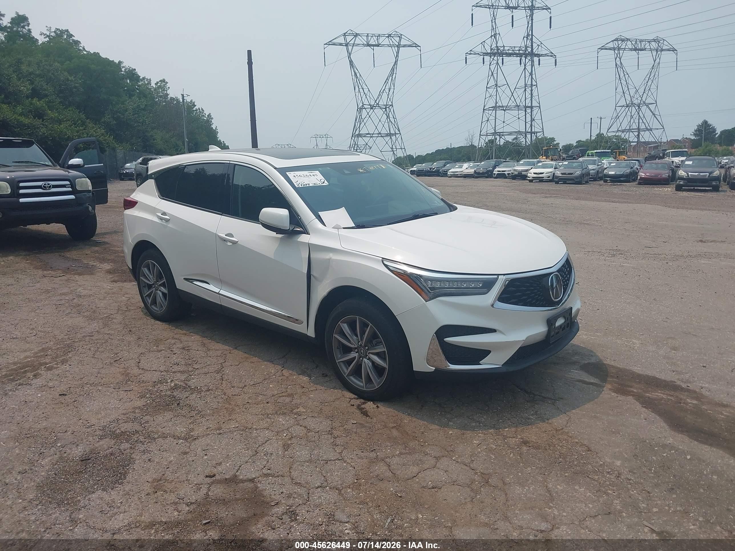 2020 Acura RDX Technology, VIN 5J8TC2H5XLL011317 — Theft recovery