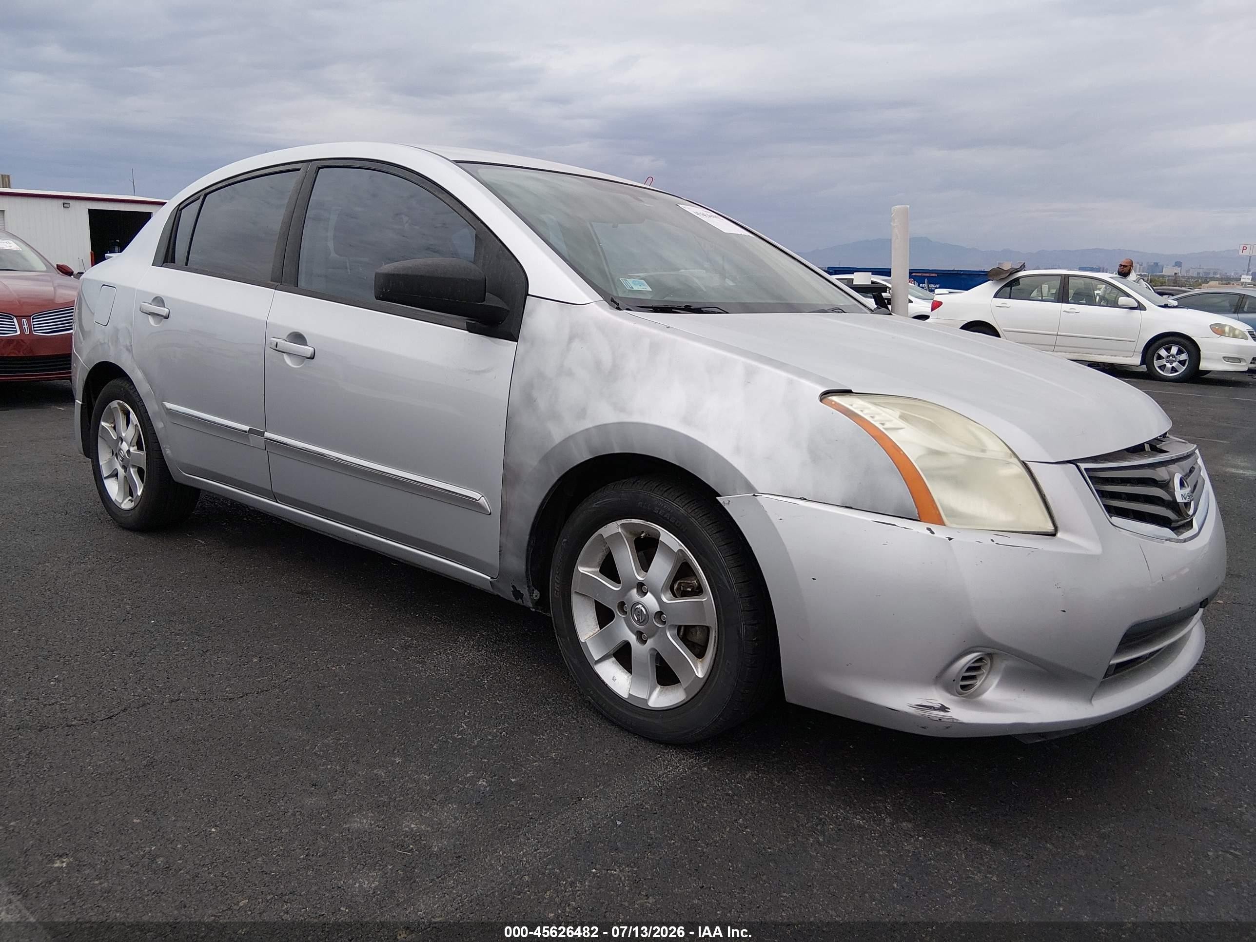 2012 Nissan Sentra S, VIN 3N1AB6AP9CL660447 — Перед