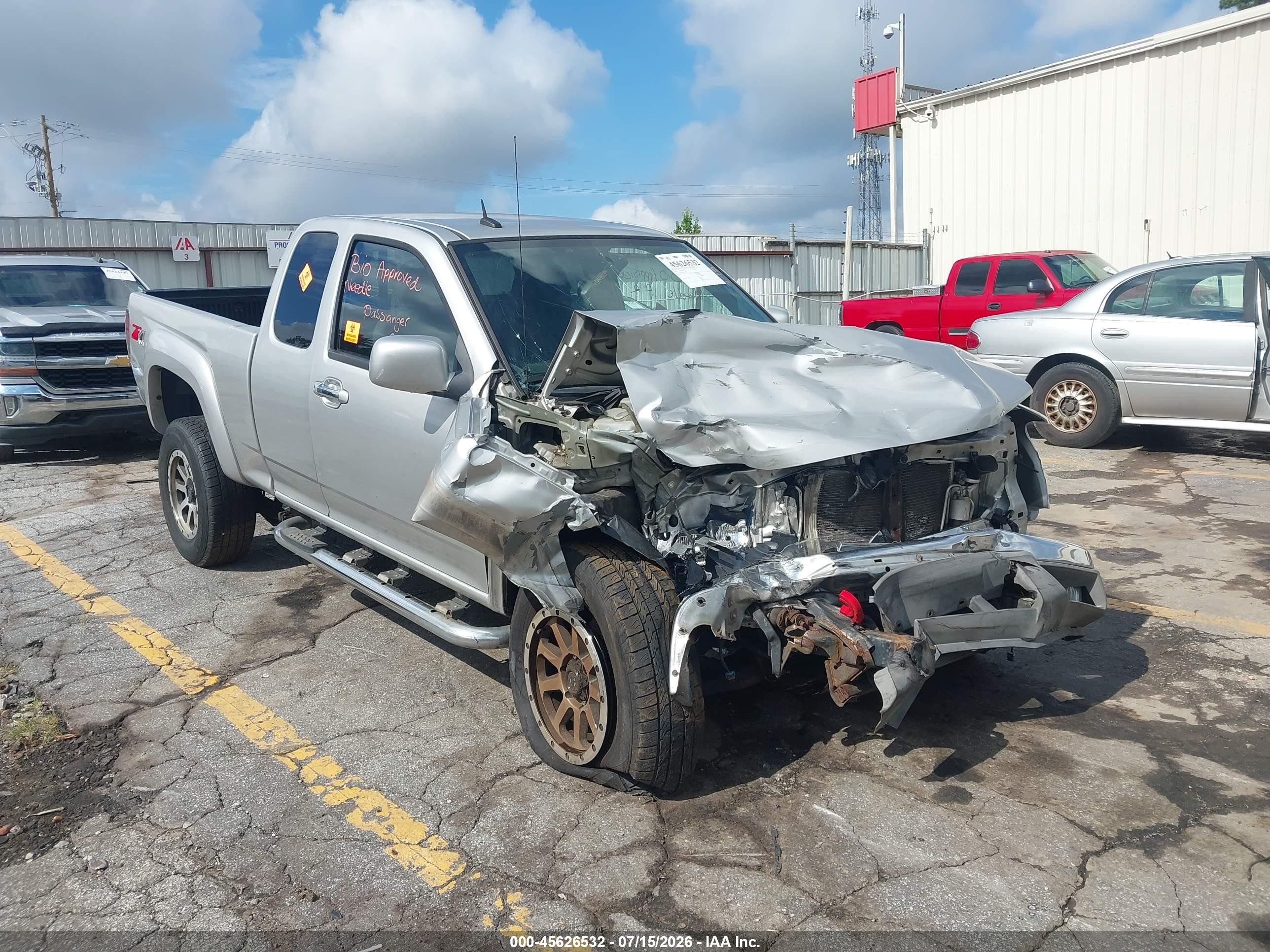 2010 Chevrolet Colorado 2LT, VIN 1GCJTDDE3A8116482 — Biohazard / chemical