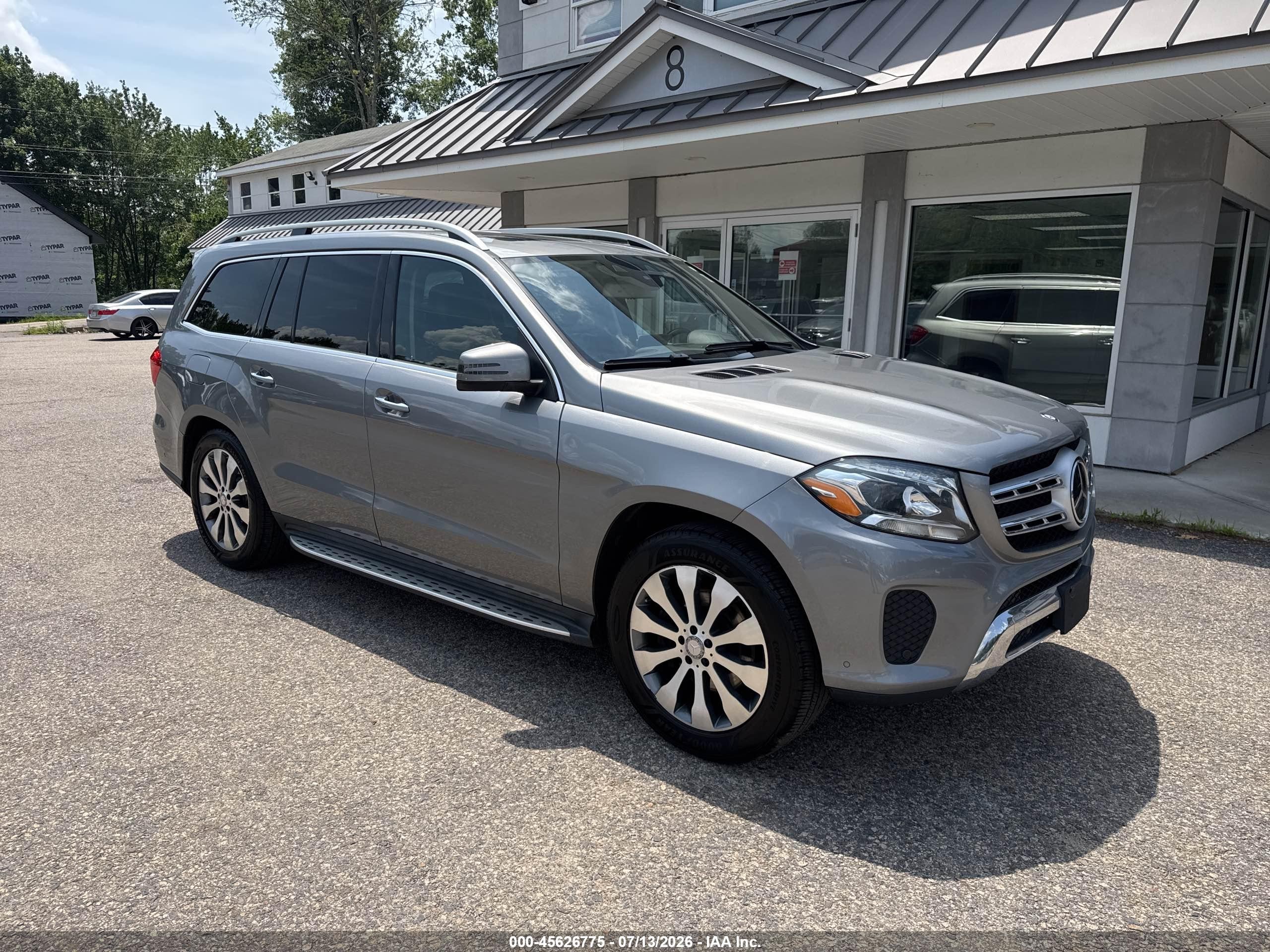 2017 Mercedes-Benz GLS 450, VIN 4JGDF6EE3HA753269 — Фото с аукциона