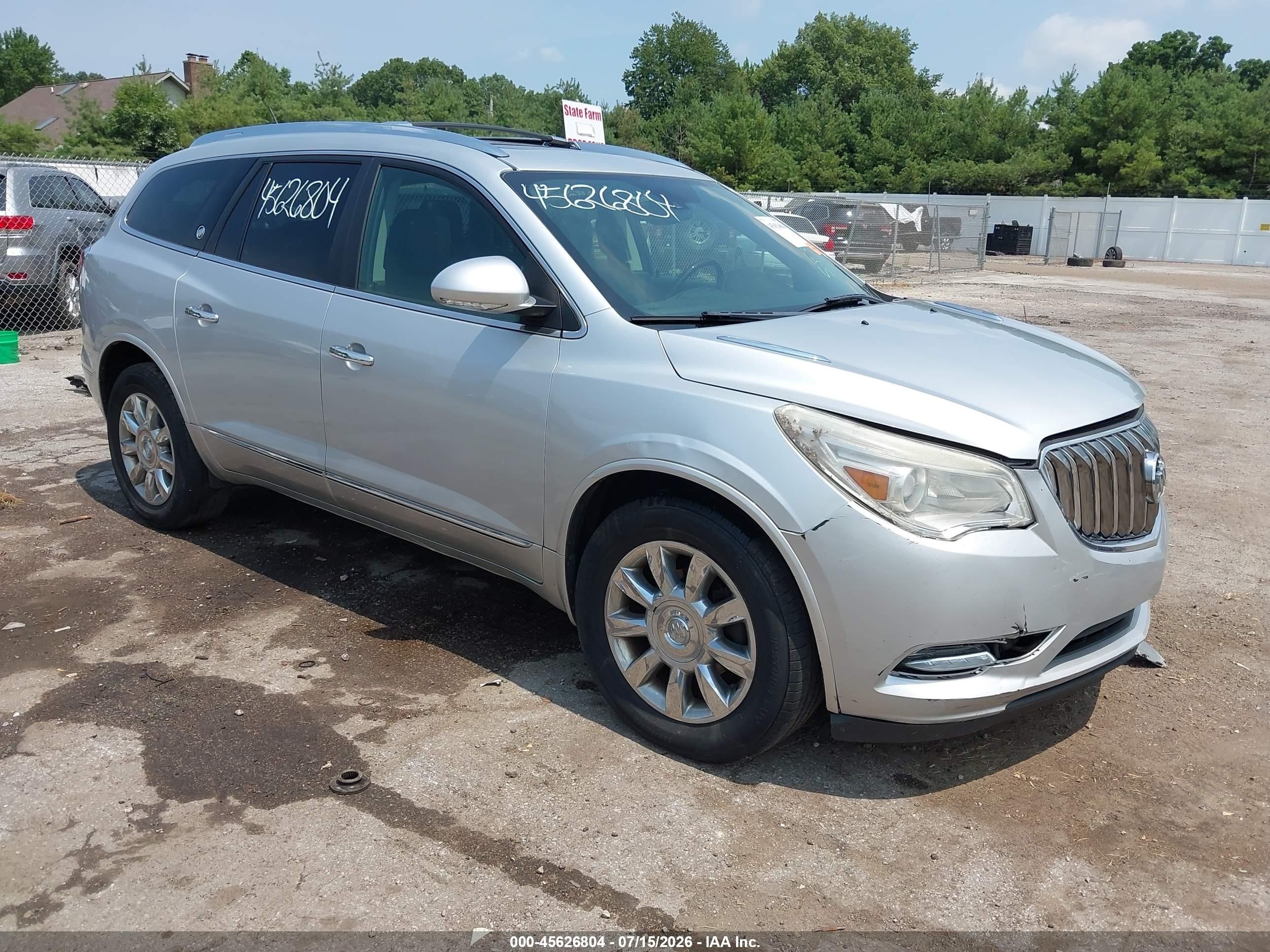 2015 Buick Enclave Leather, VIN 5GAKRBKD1FJ387947 — Front end