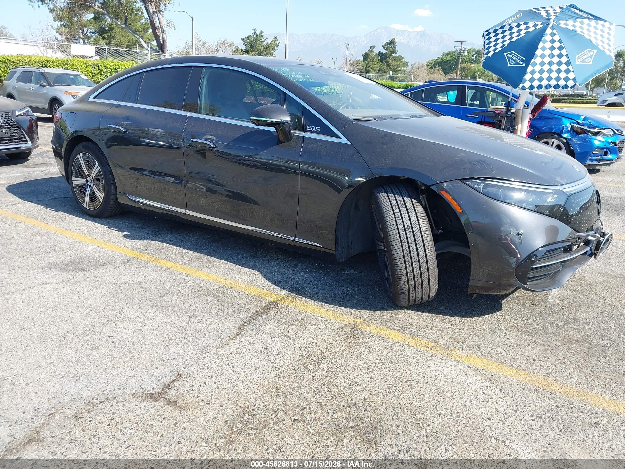 2022 Mercedes-Benz EQS 450+, VIN W1KCG2DB3NA022551 — Undercarriage