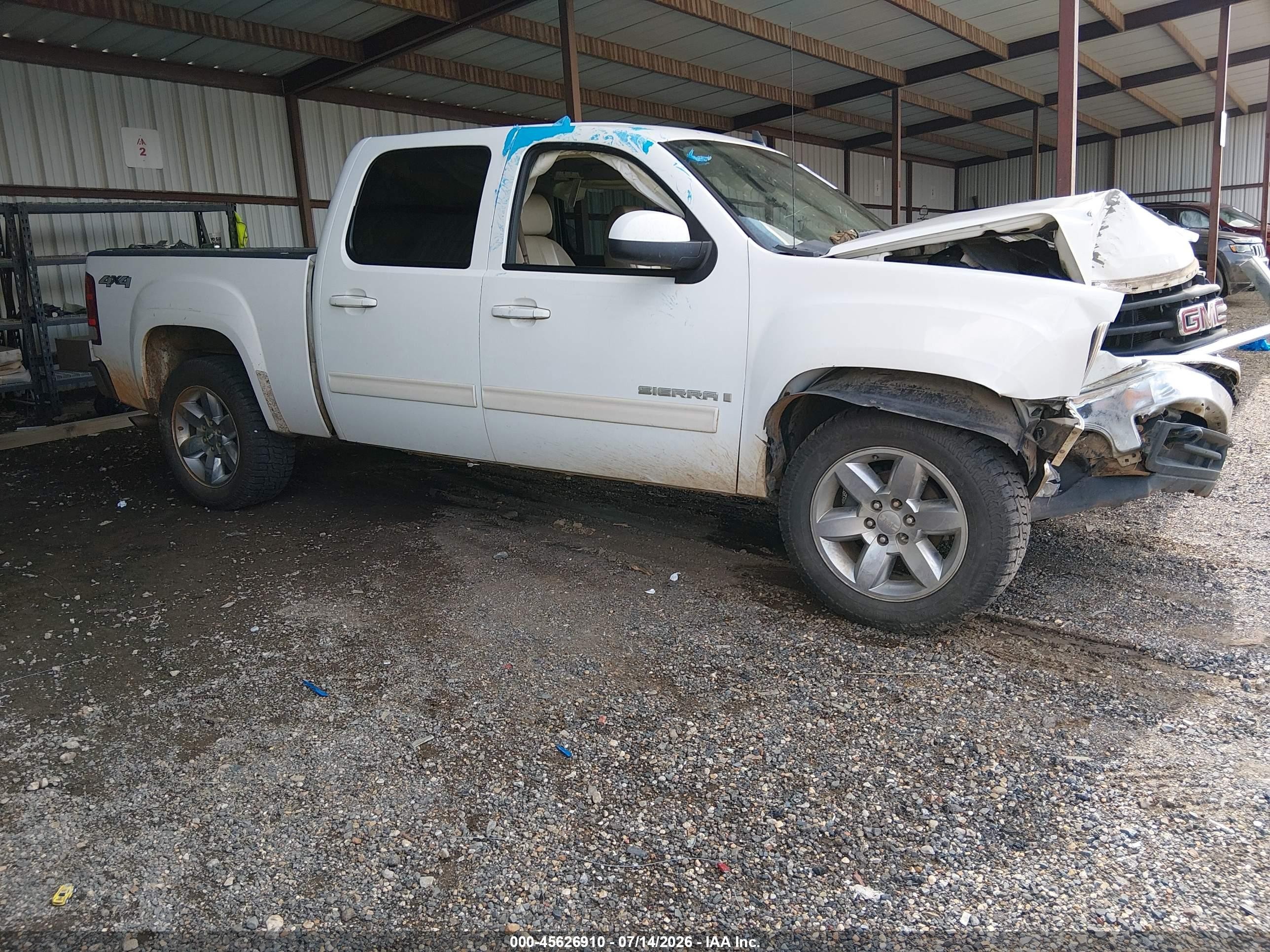 2007 GMC Sierra 1500 SLT, VIN 3GTEK13M77G528385 — Front end