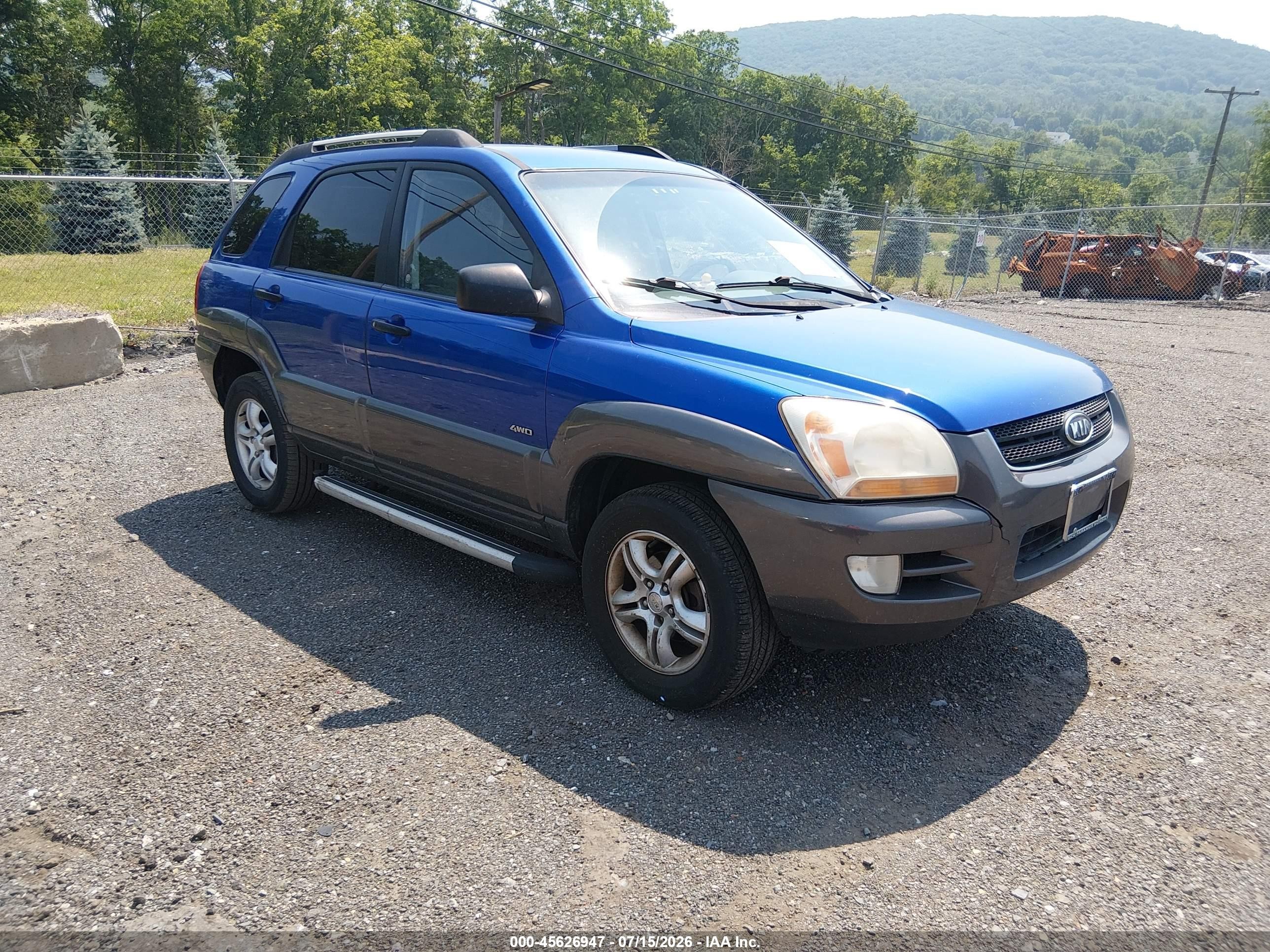 2007 Kia Sportage LX, VIN KNDJE723X77446325 — Normal wear