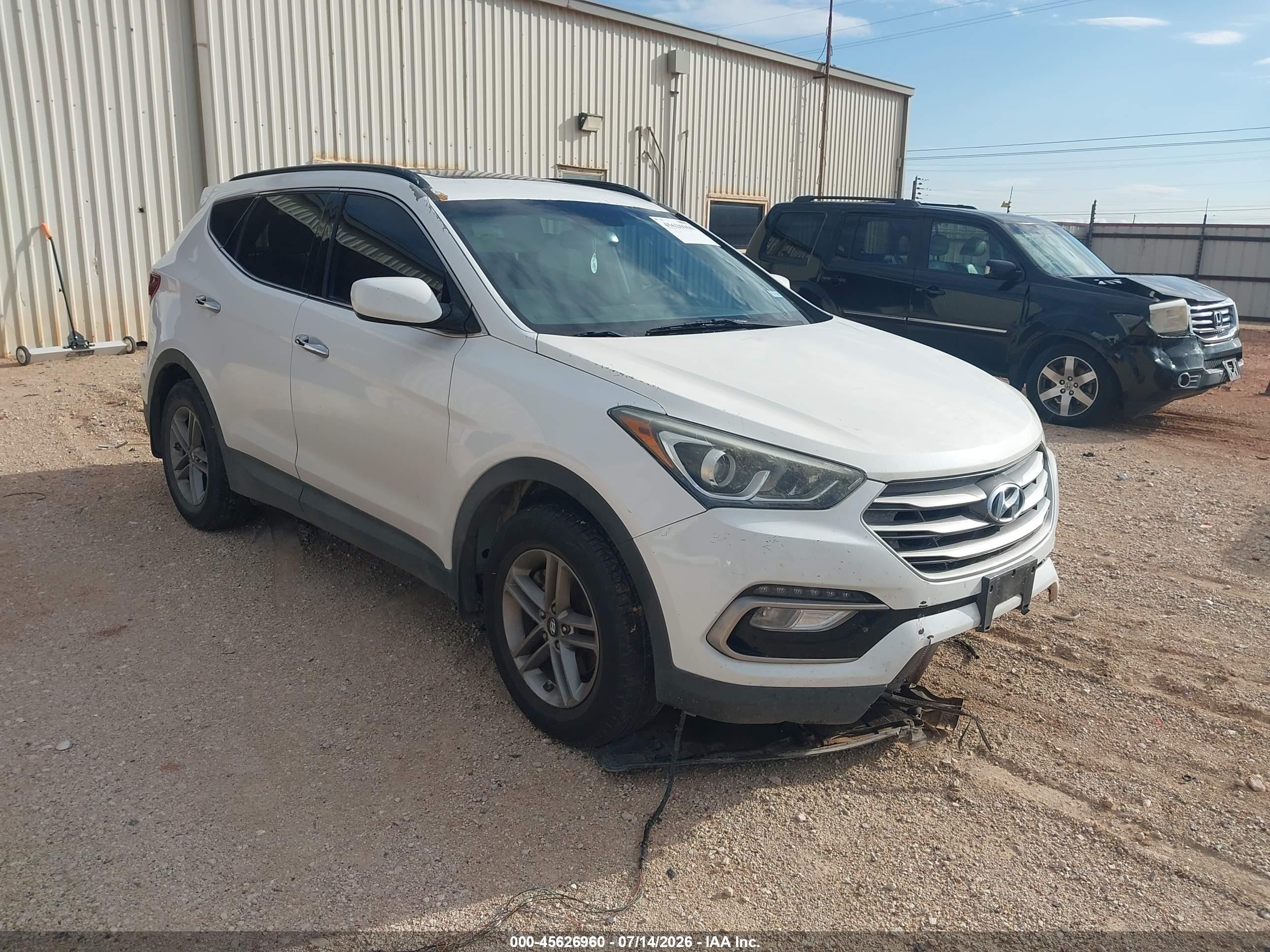 2017 Hyundai Santa Fe 2.4L, VIN 5NMZUDLBXHH010370 — Repossession