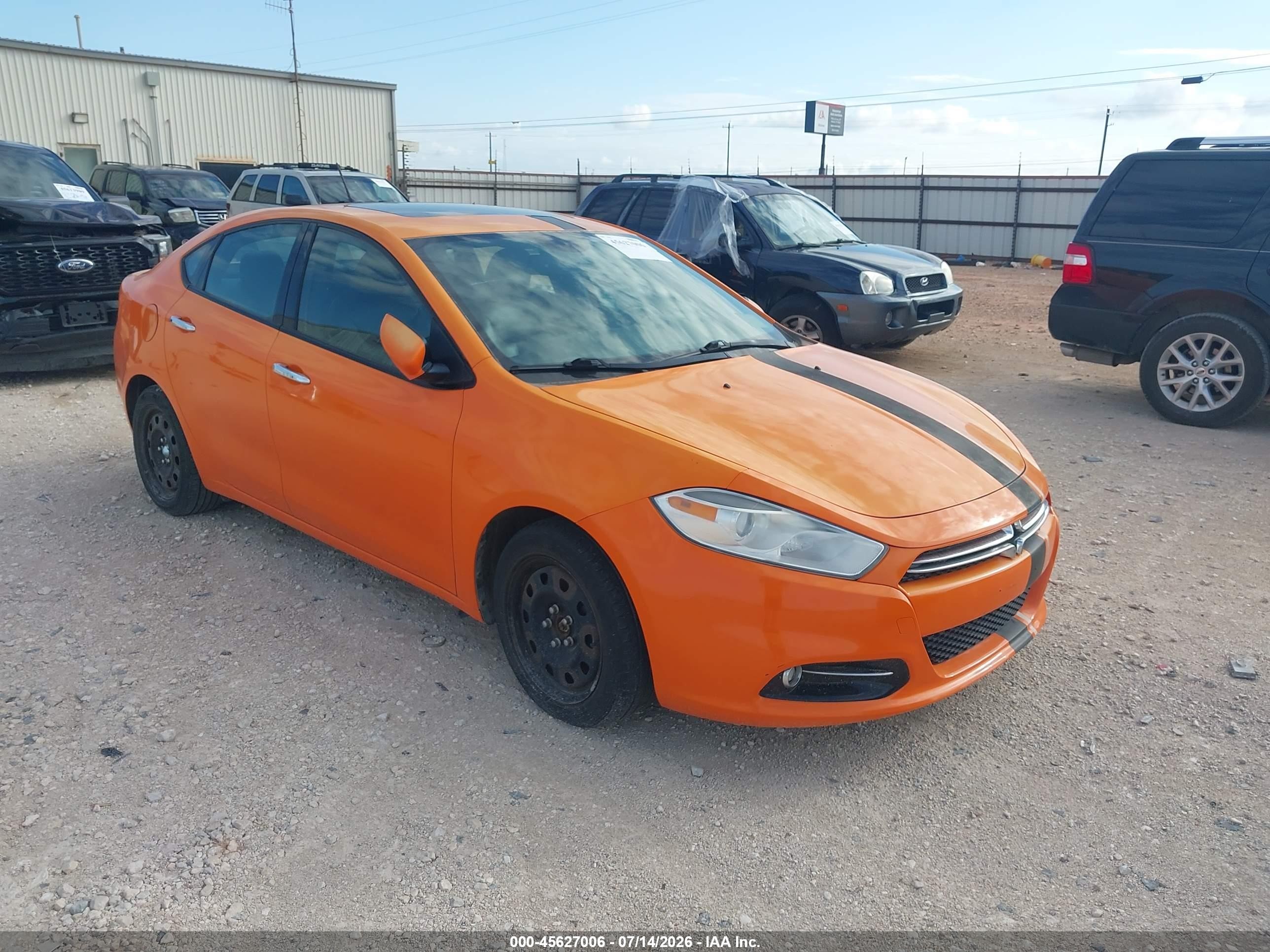 2013 Dodge Dart Limited, VIN 1C3CDFCHXDD326137 — Repossession