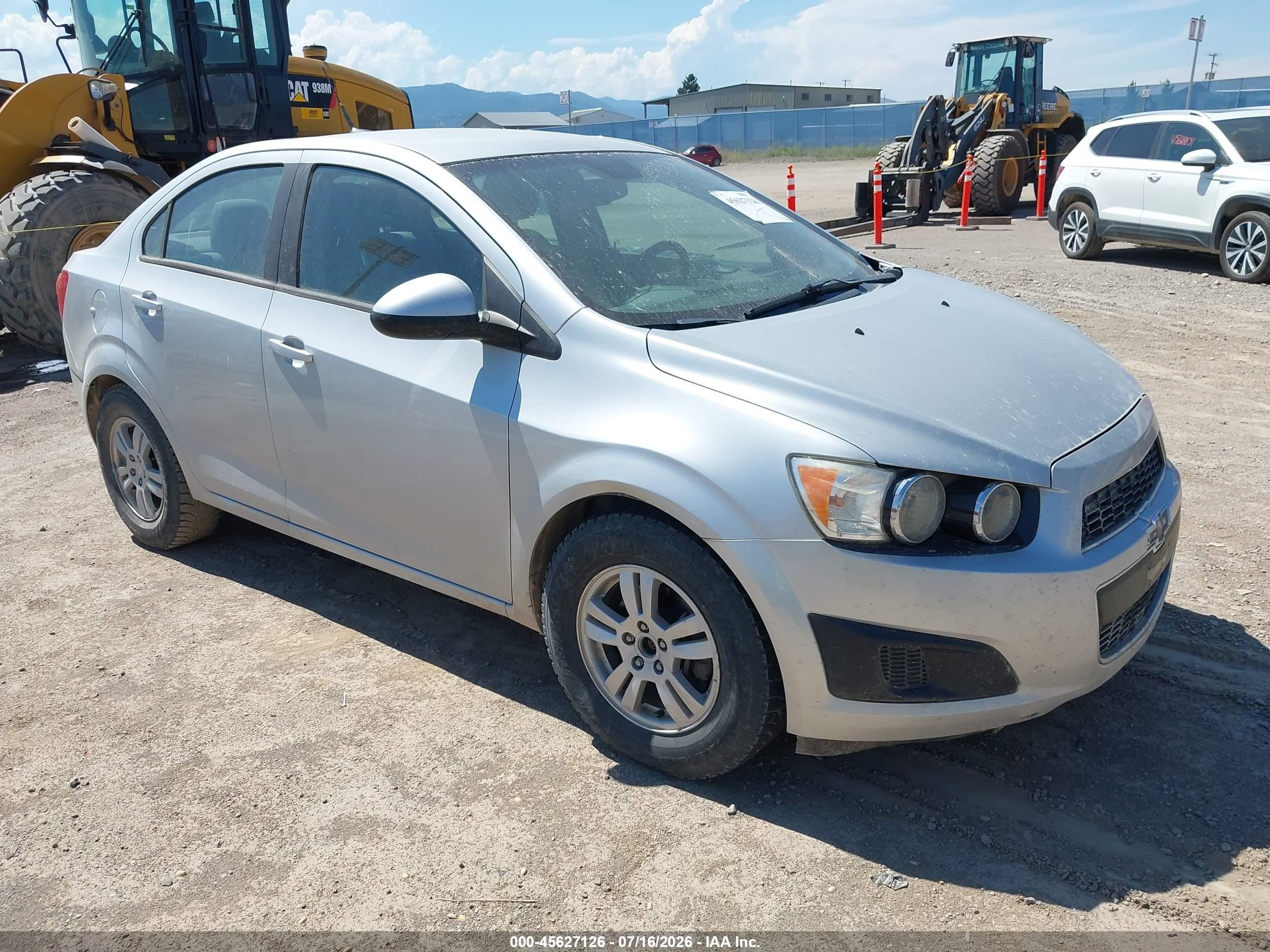 2012 Chevrolet Sonic LS, VIN 1G1JB5SH5C4116184 — Обычный износ