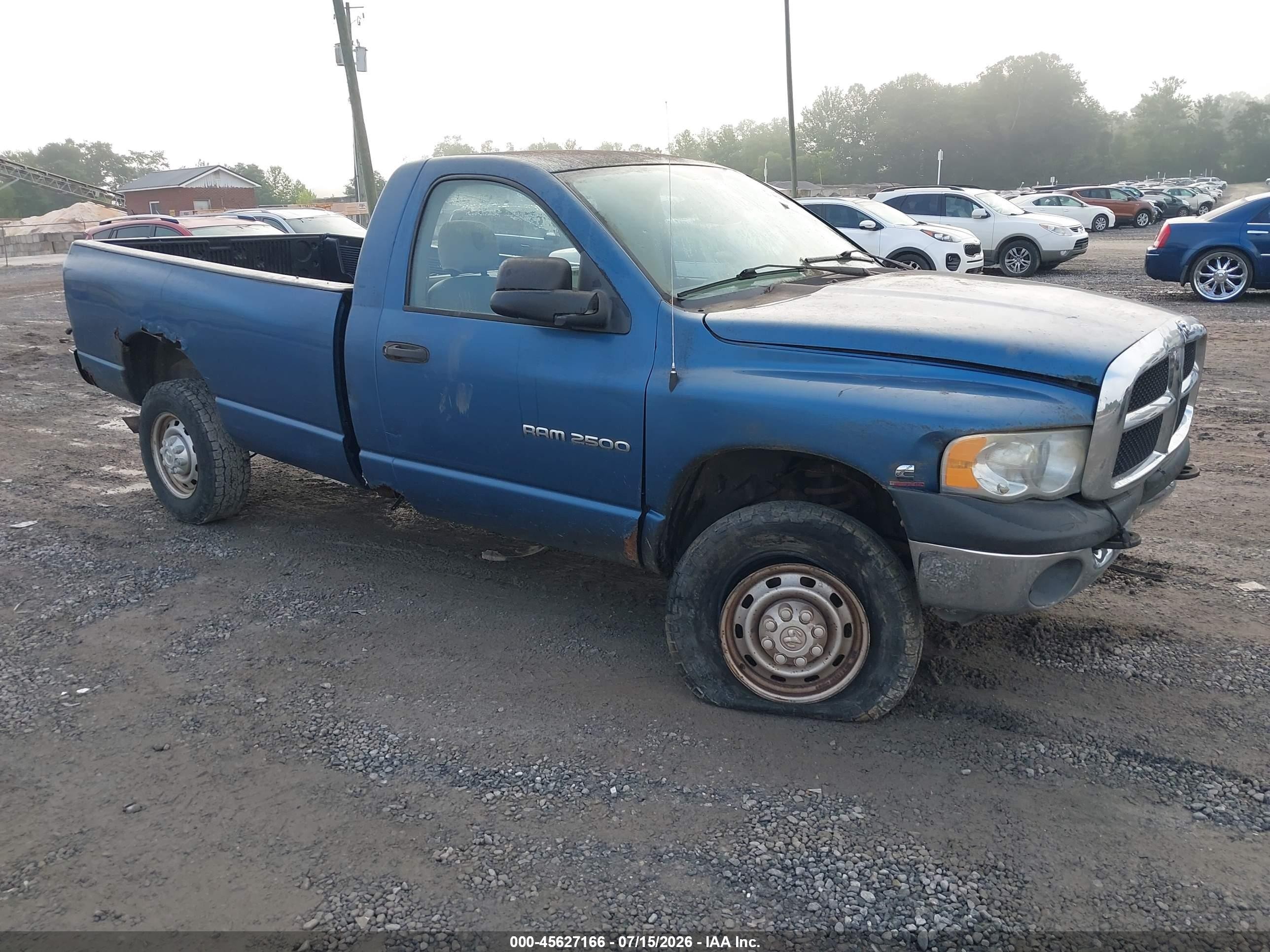 2004 Dodge 2500 SLT, VIN 3D7KU26C04G226833 — Front end