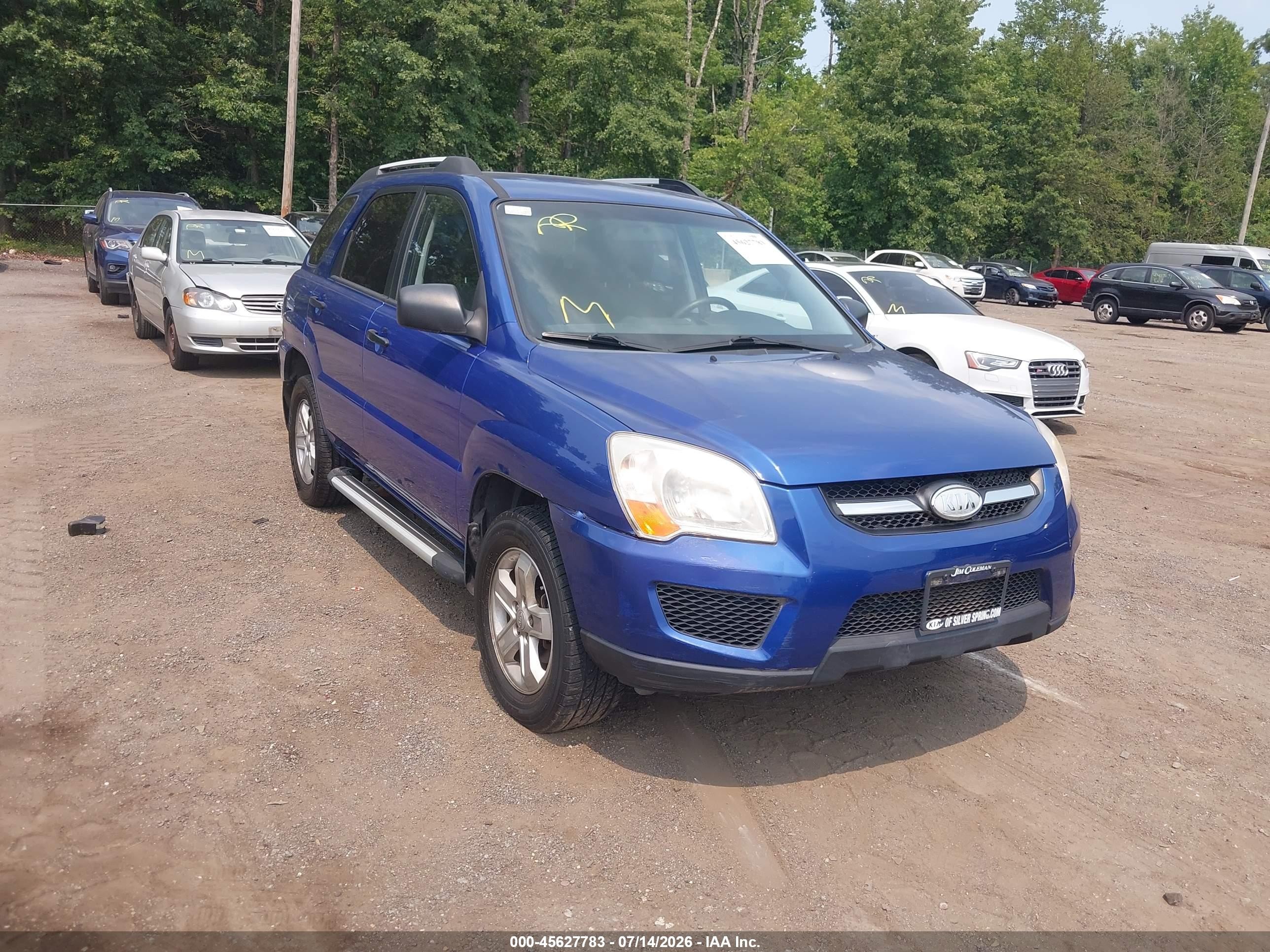 2010 Kia Sportage LX, VIN KNDKGCA36A7707045 — Normal wear