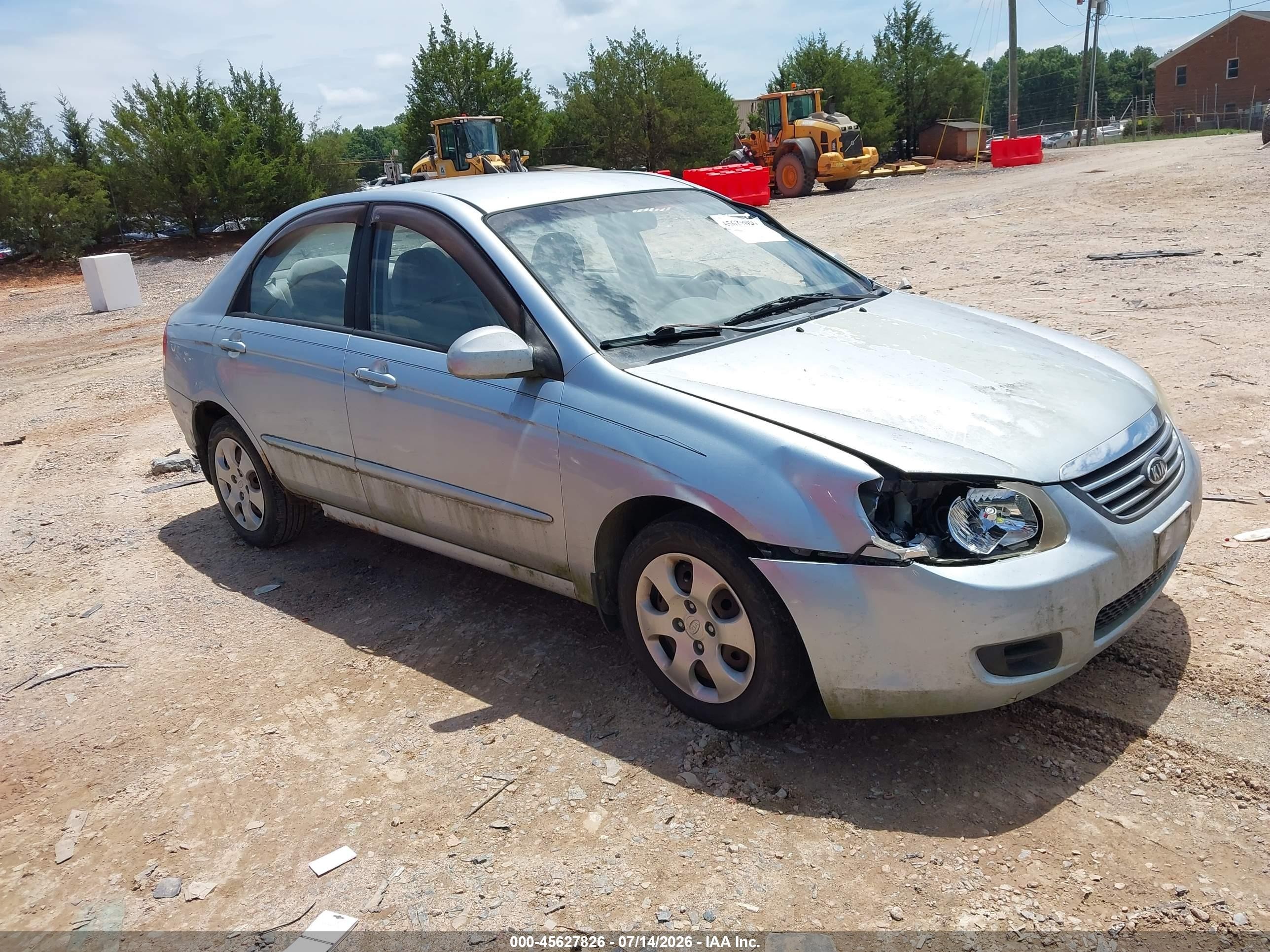 2008 Kia Spectra SX, VIN KNAFE121885558746 — Front end