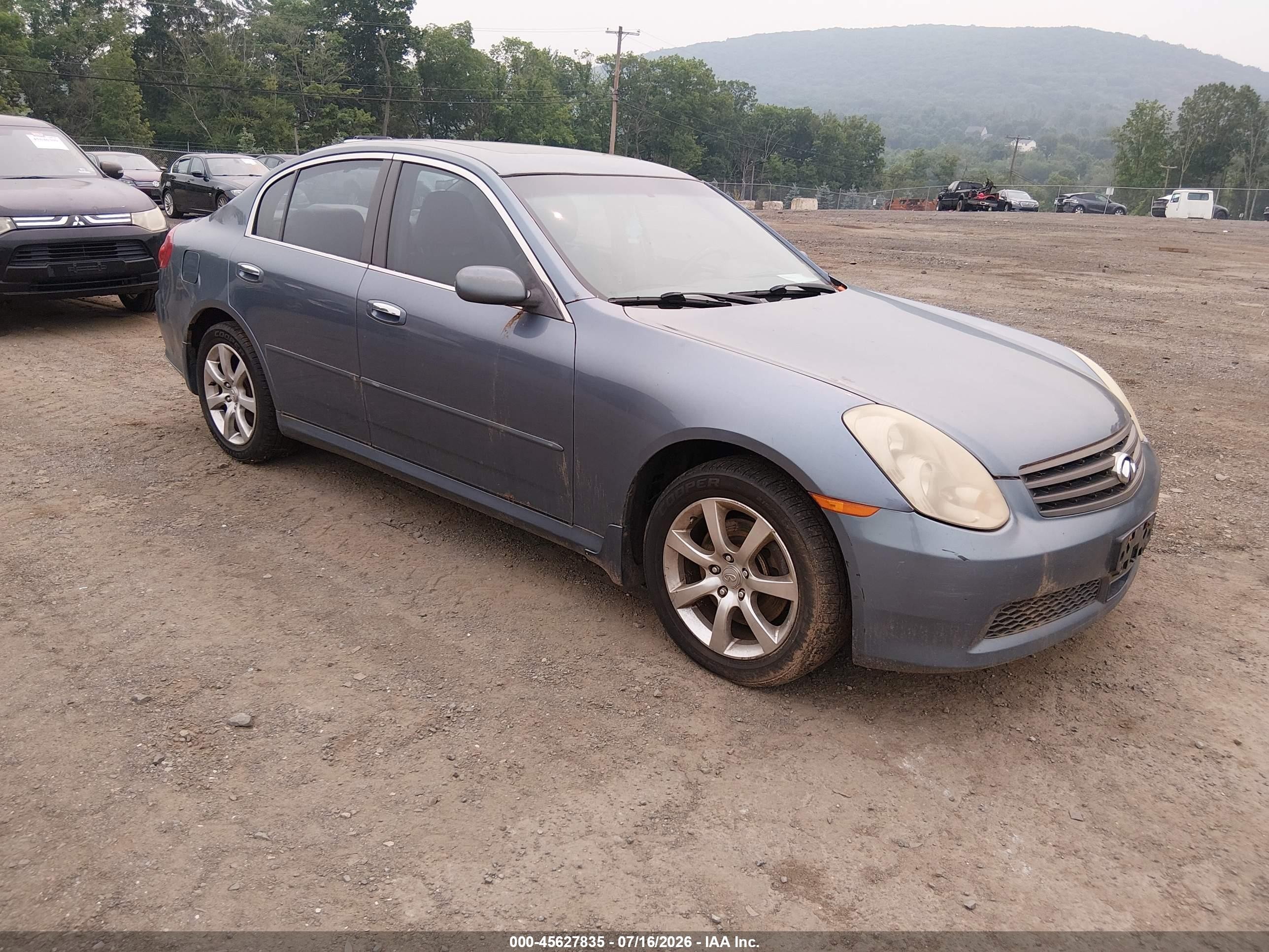 2006 Infiniti G35, VIN JNKCV51FX6M604847 — Normal wear