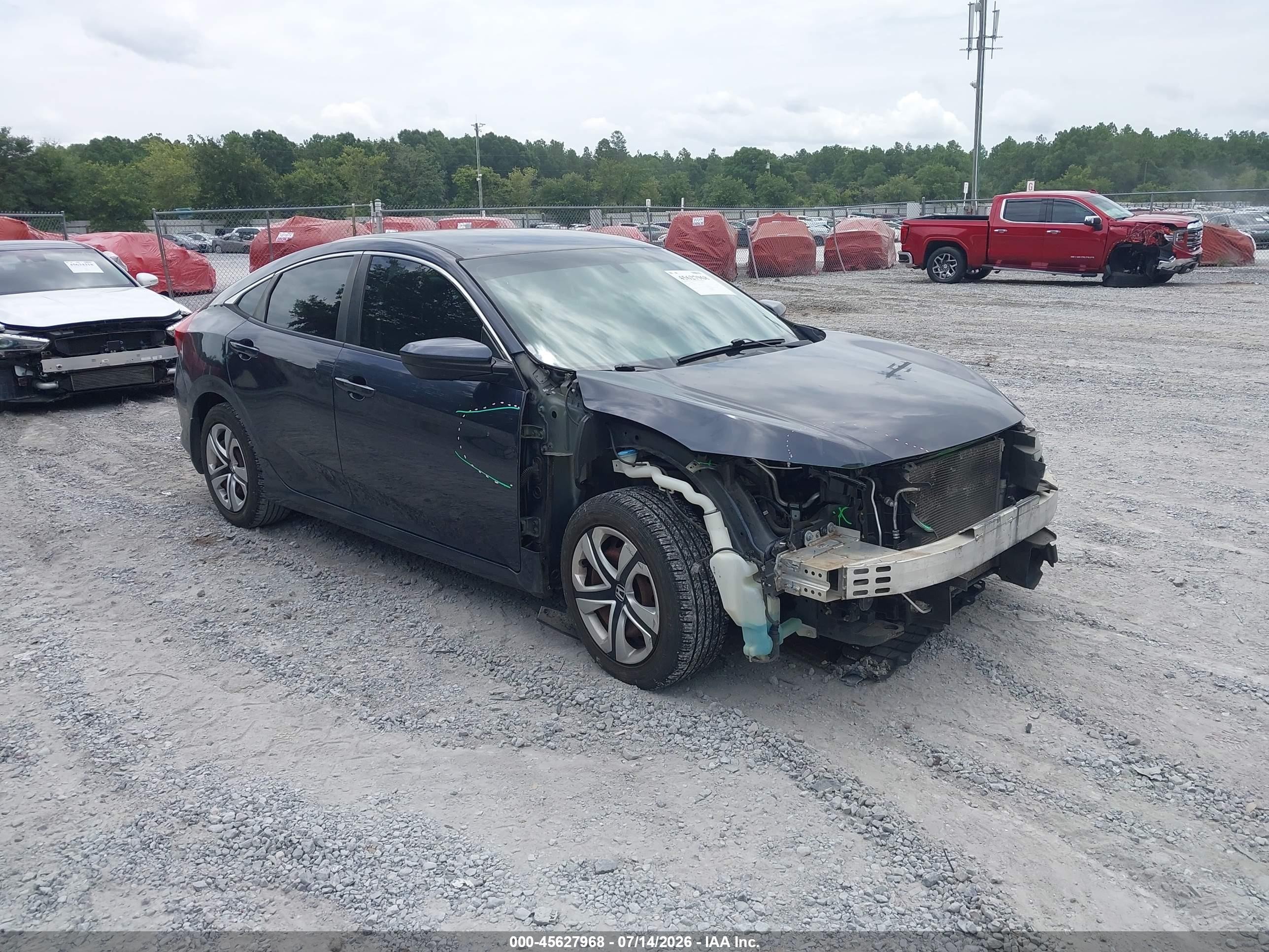 2018 Honda Civic LX, VIN 2HGFC2F54JH578942 — Front end