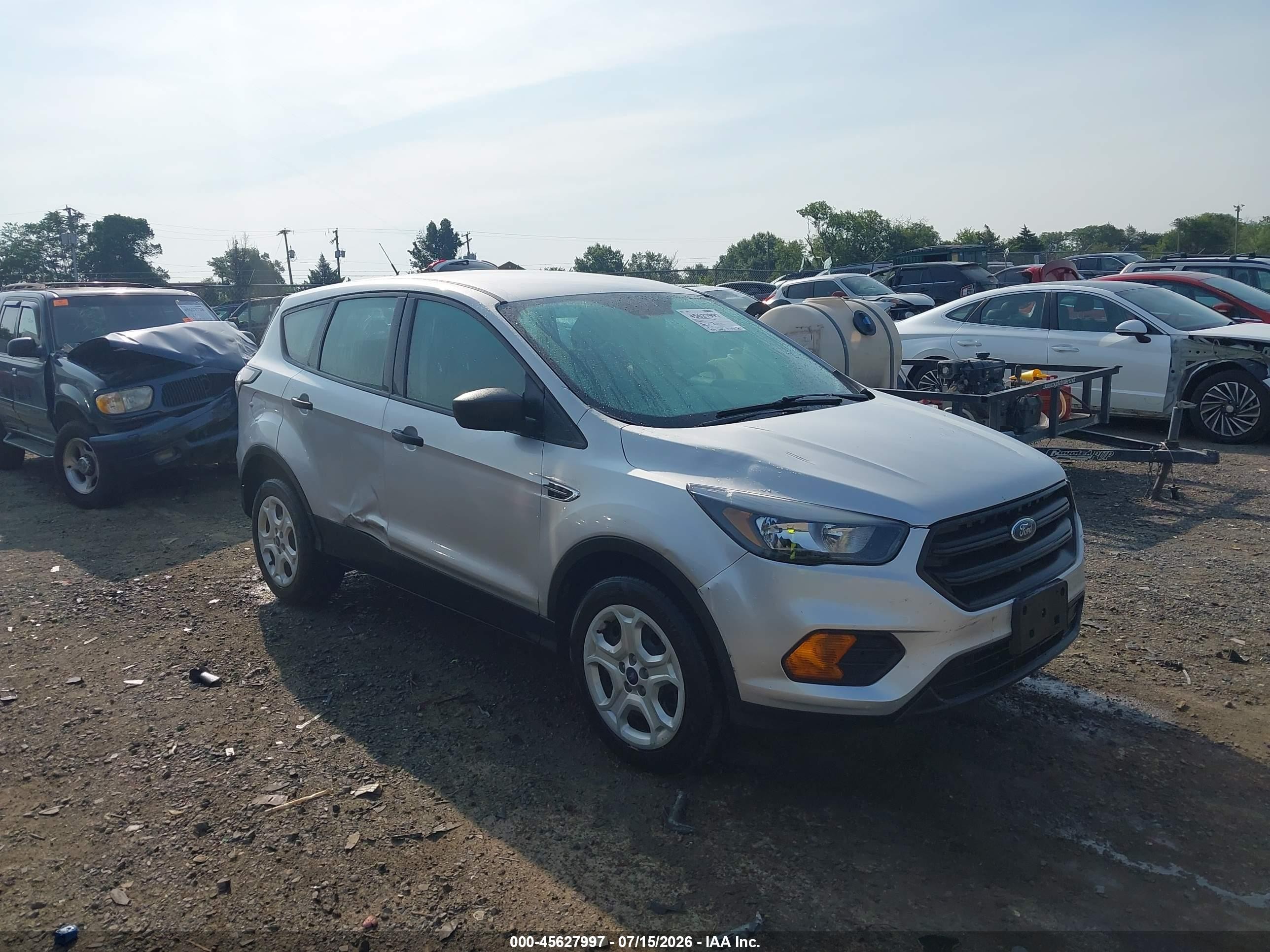 2018 Ford Escape S, VIN 1FMCU0F79JUC77838 — Side