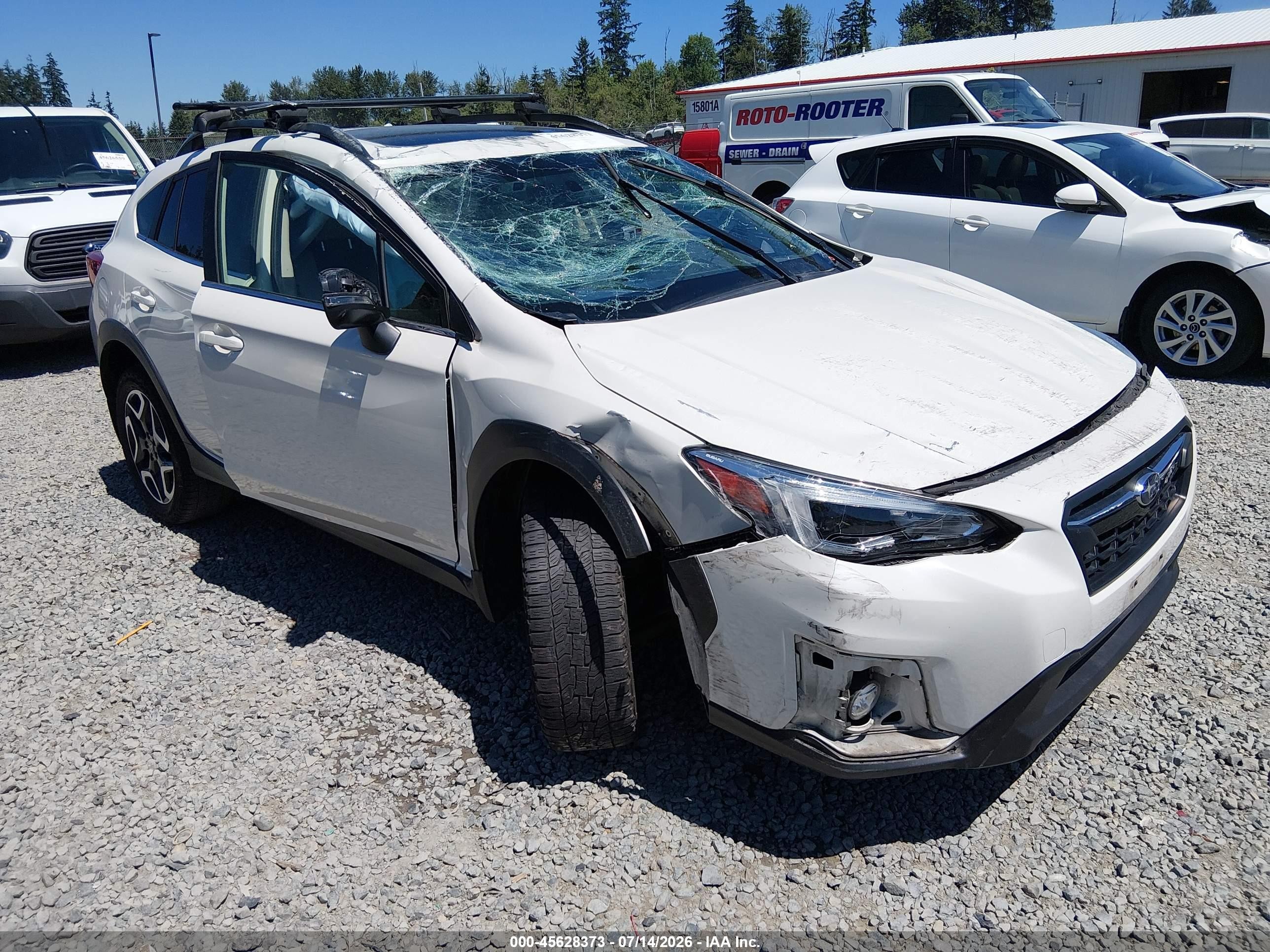2020 Subaru Crosstrek Limited, VIN JF2GTANC2L8228748 — Опрокидывание