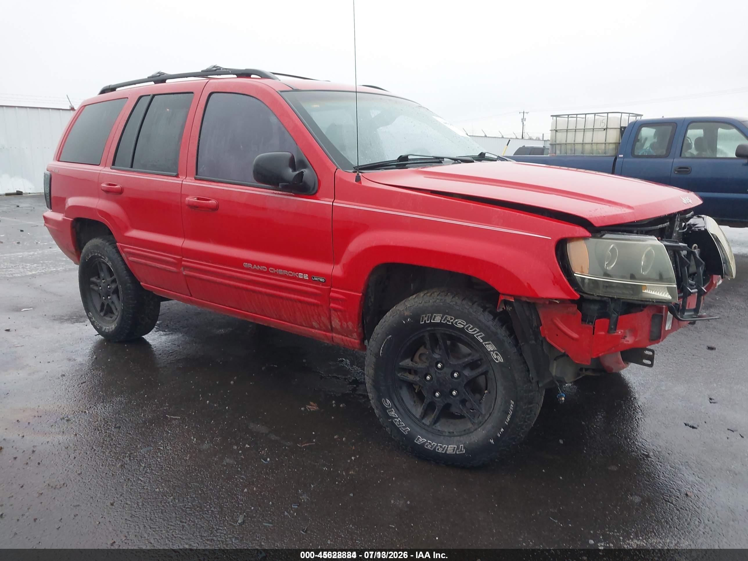 2000 Jeep Grand Cherokee Limited, VIN 1J4GW58N0YC114255 — Front end