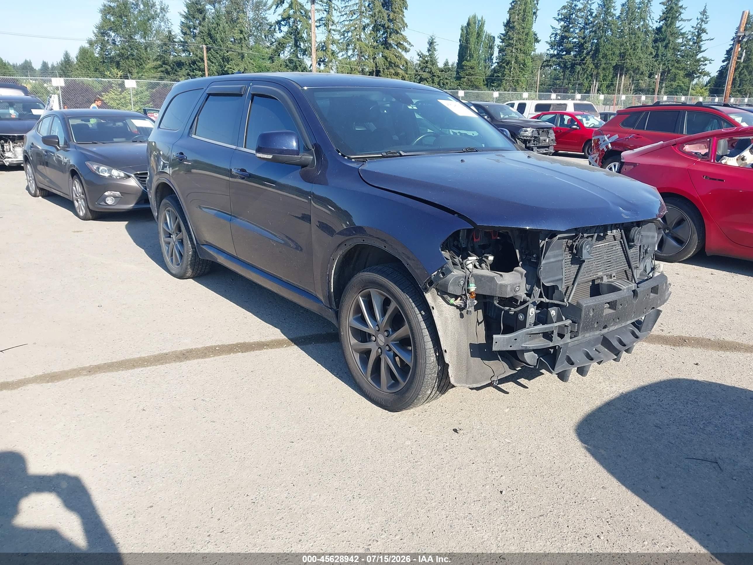 2017 Dodge Durango GT, VIN 1C4RDJDG1HC723861 — Front end