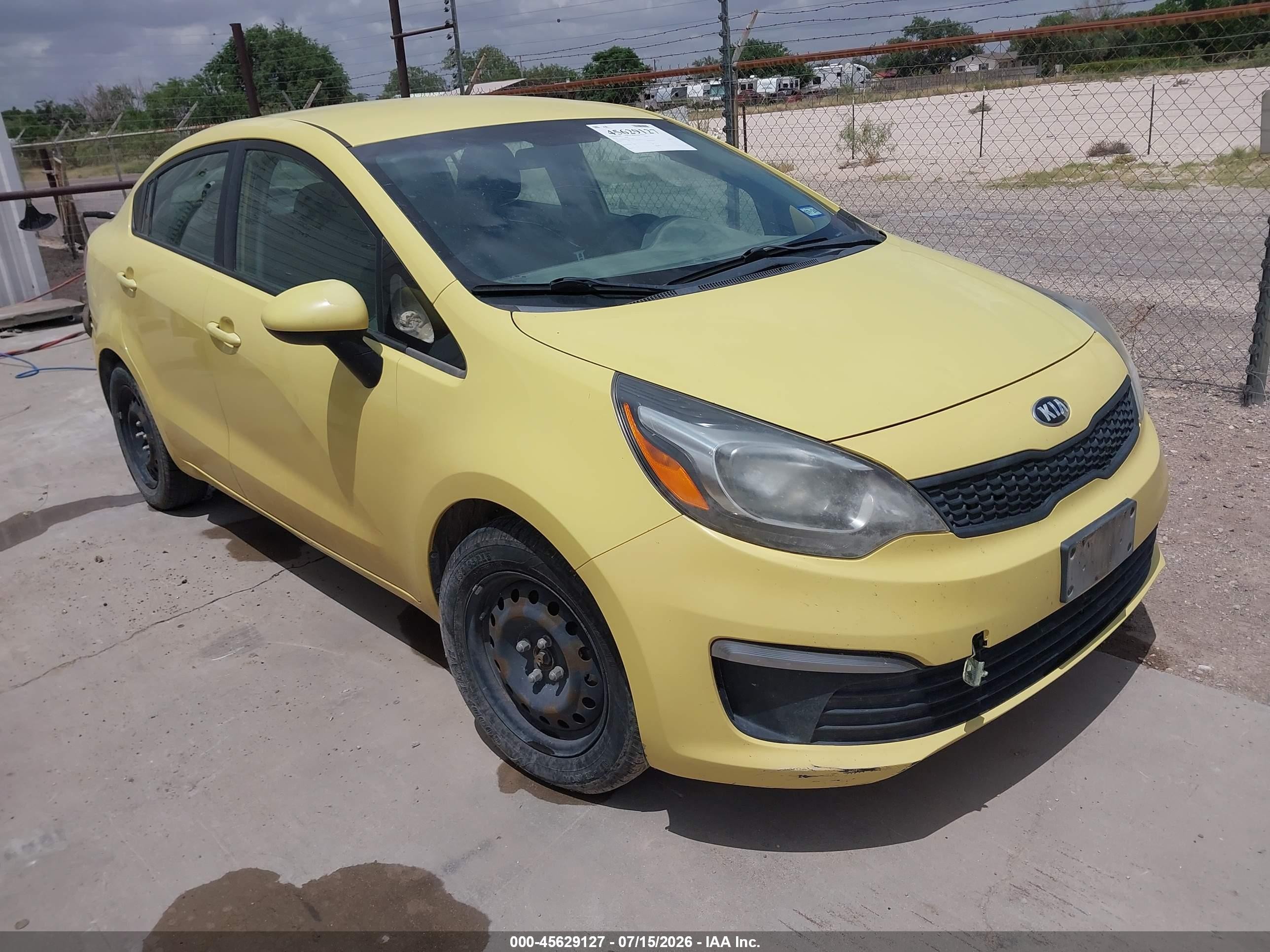 2016 Kia Rio LX, VIN KNADM4A3XG6584675 — Normal wear