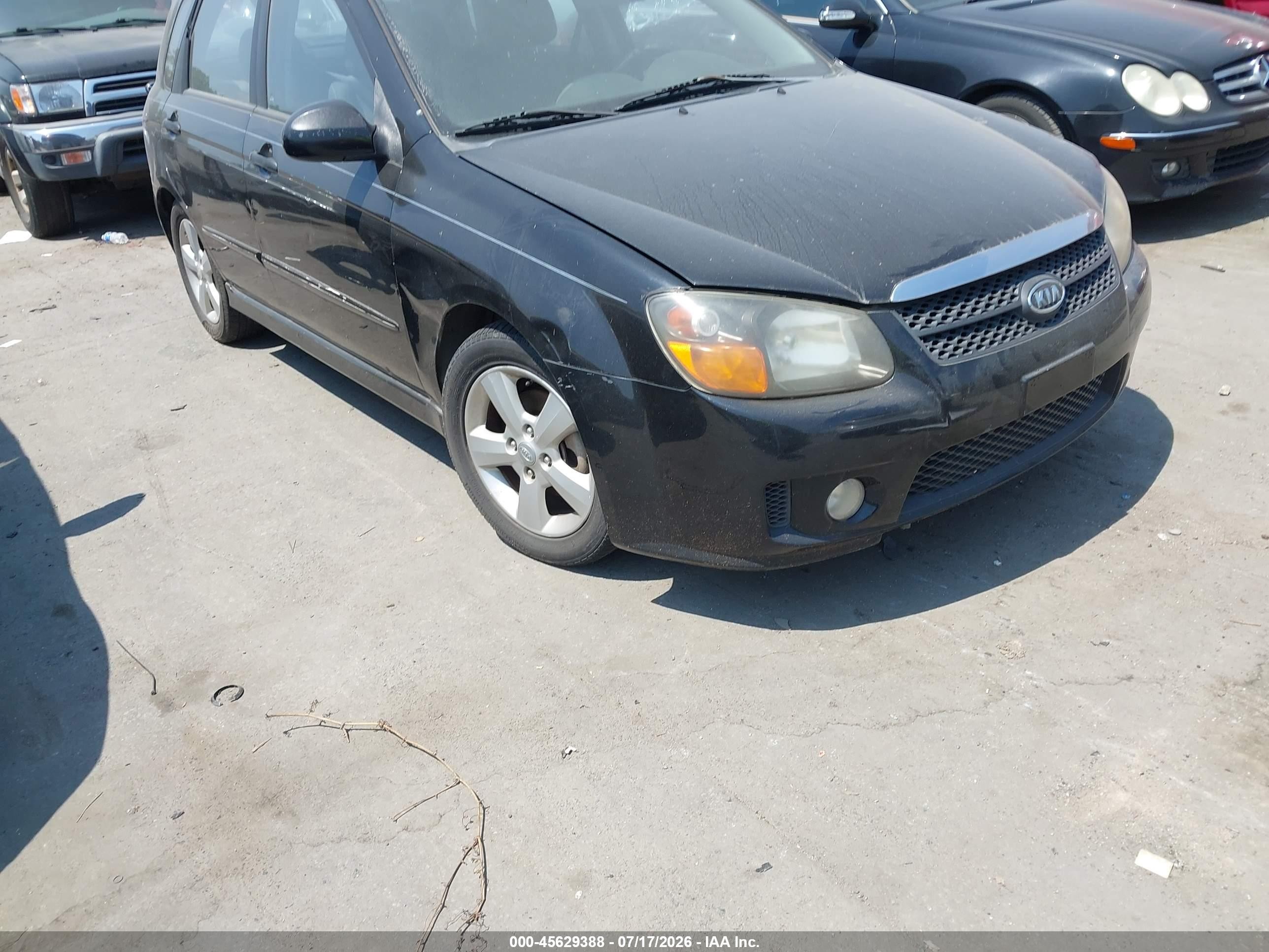 2008 Kia Spectra, VIN KNAFE161885019523 — Normal wear