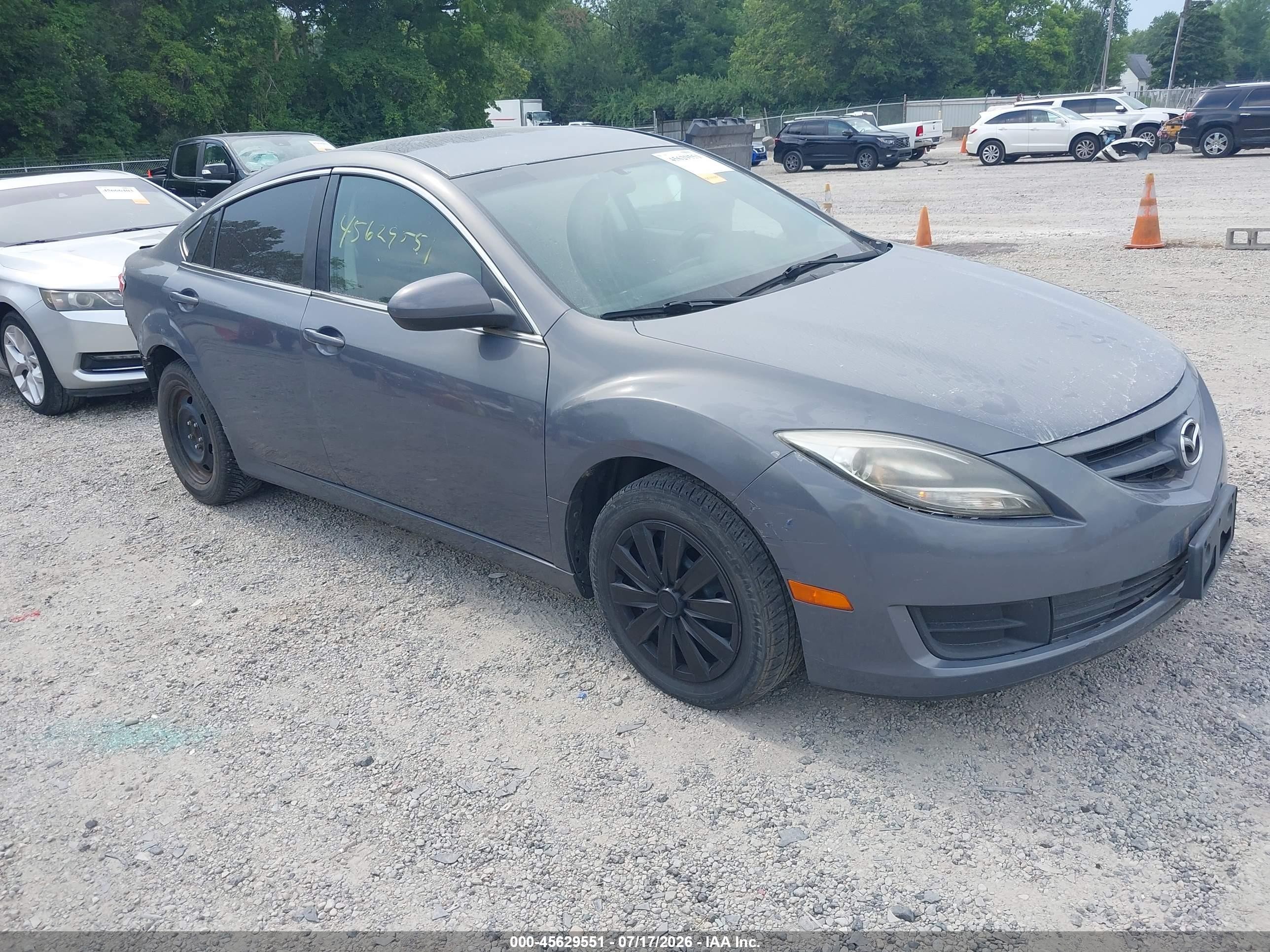 2011 Mazda 6 i Sport, VIN 1YVHZ8BH5B5M00744 — Rear end