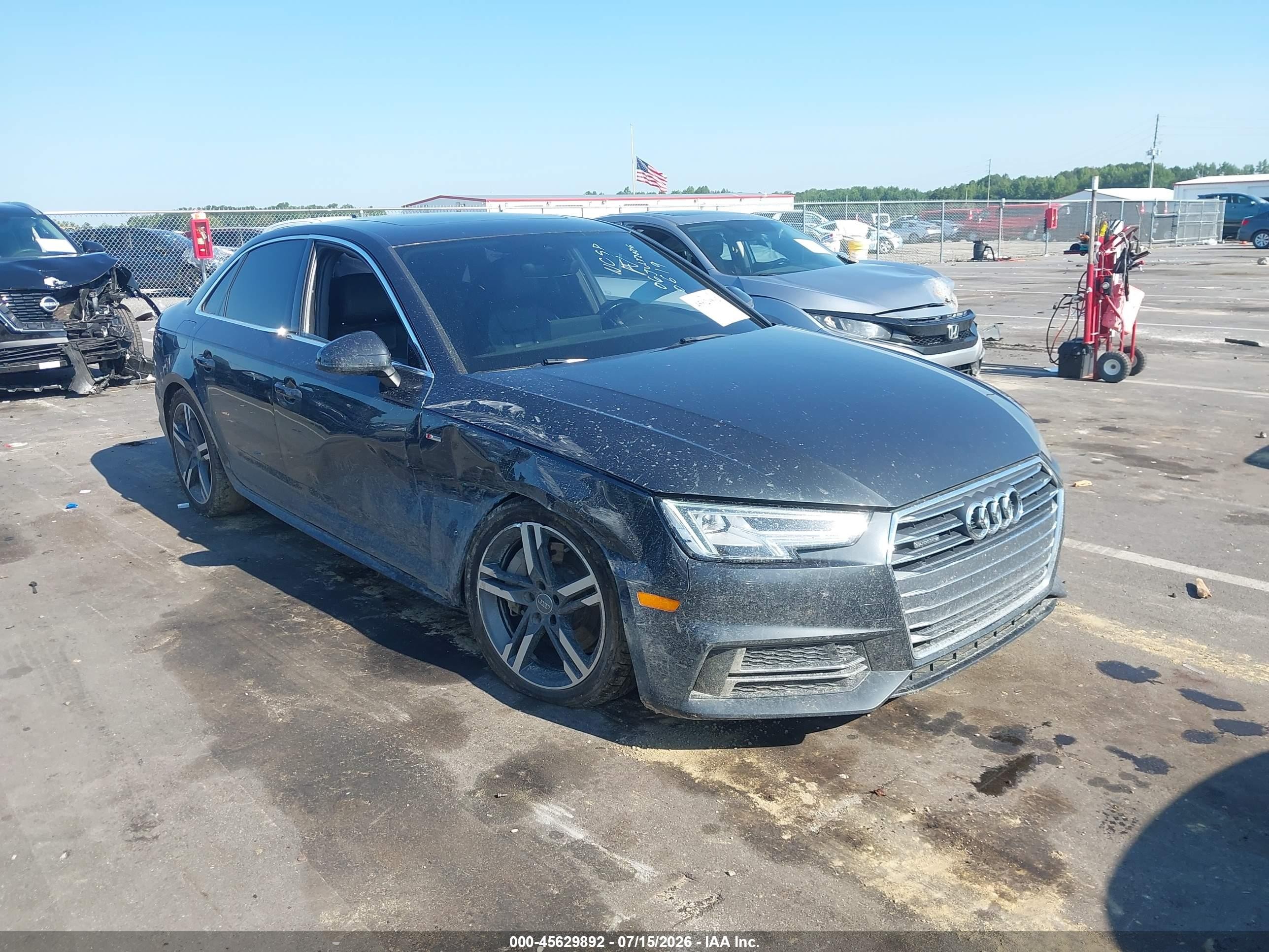 2017 Audi A4 Premium Plus, VIN WAUENAF47HN020619 — Front end