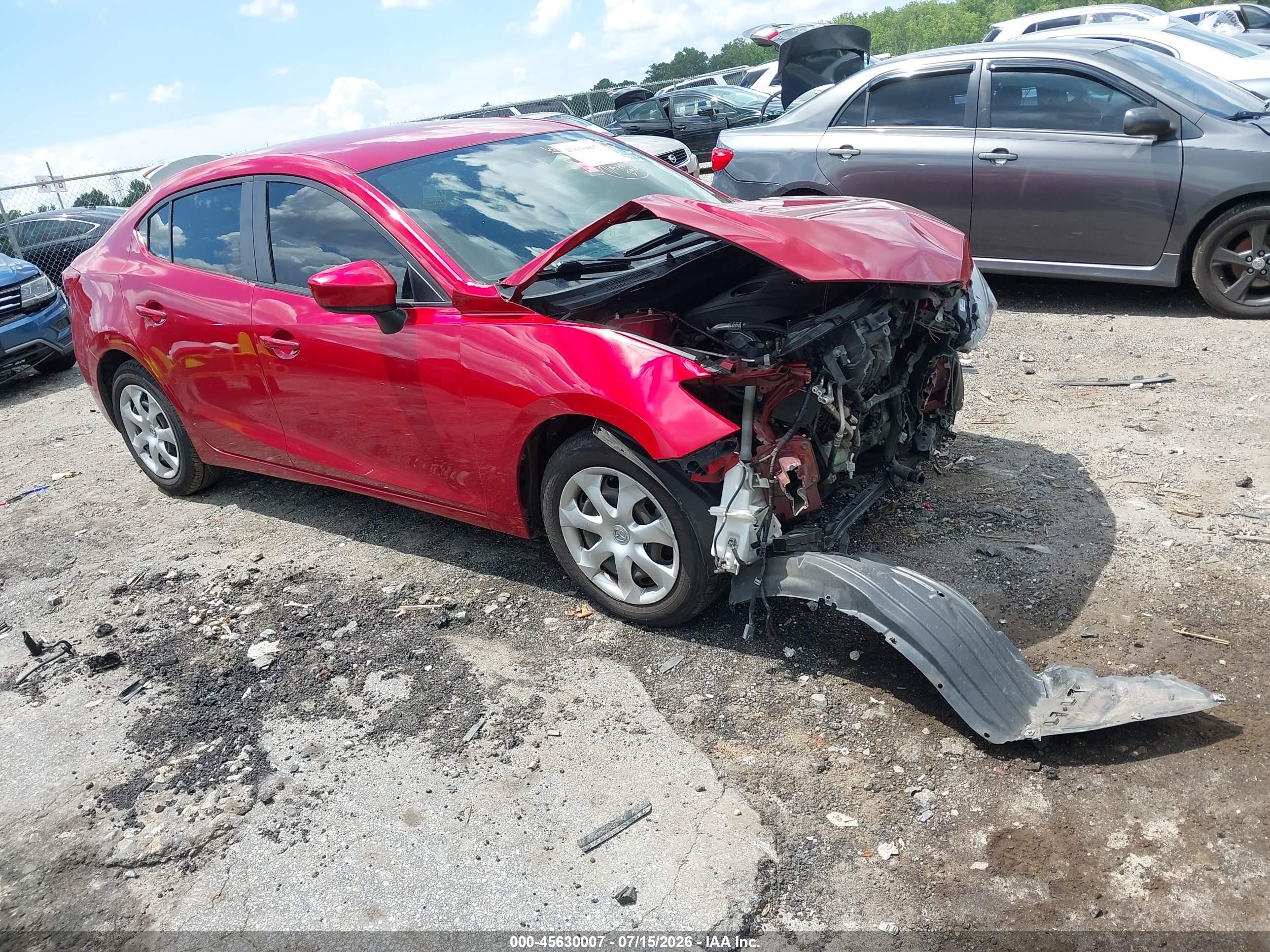 2015 Mazda 3 i Sport, VIN 3MZBM1U76FM215363 — Front end