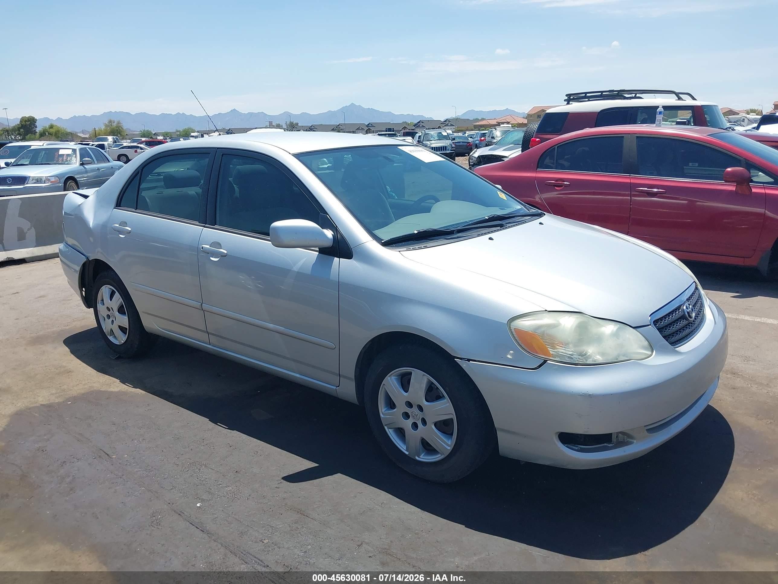 2005 Toyota Corolla LE, VIN 2T1BR30E45C387614 — Rear end