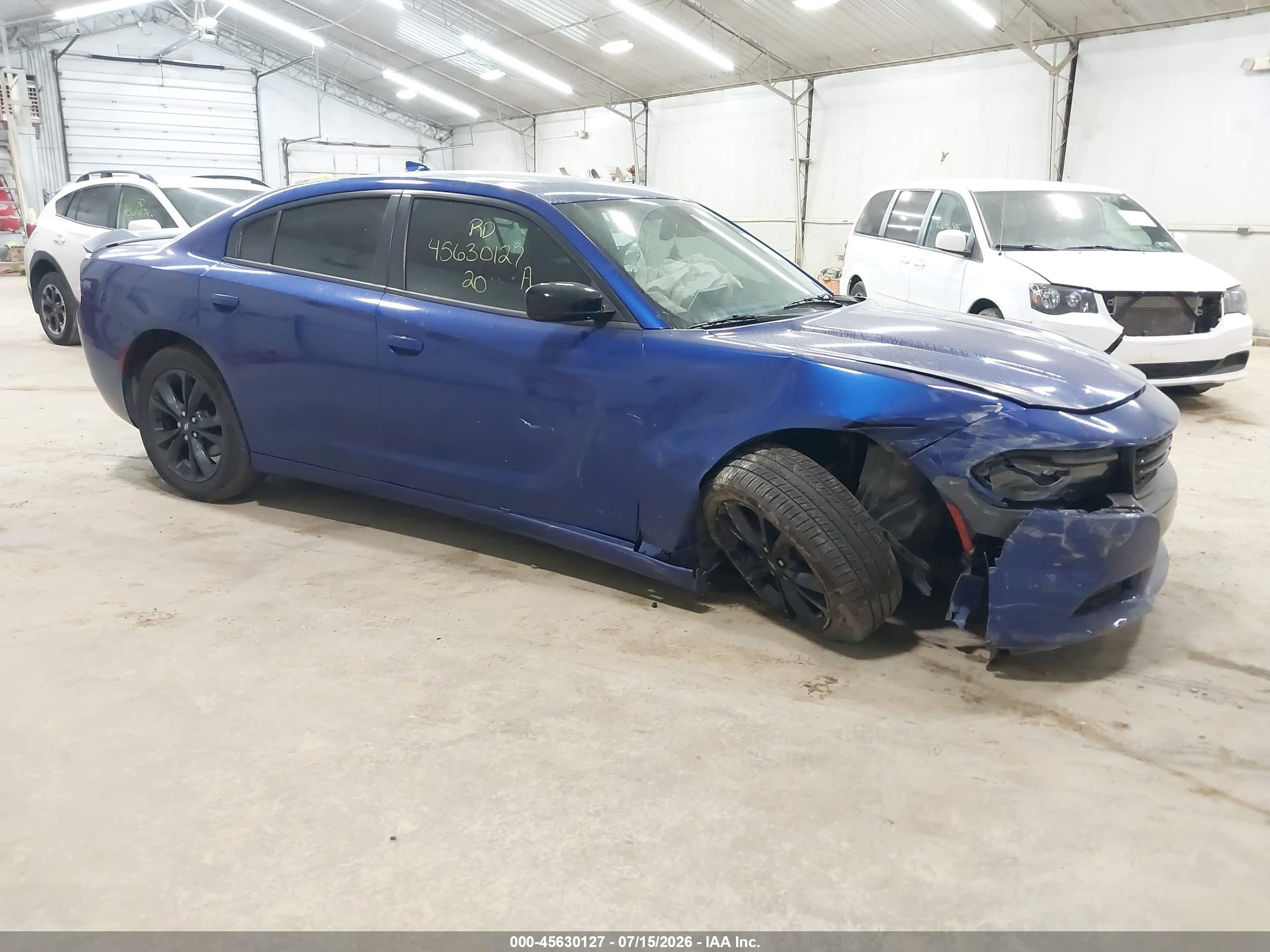 2020 Dodge Charger SXT, VIN 2C3CDXJG6LH245816 — Front end