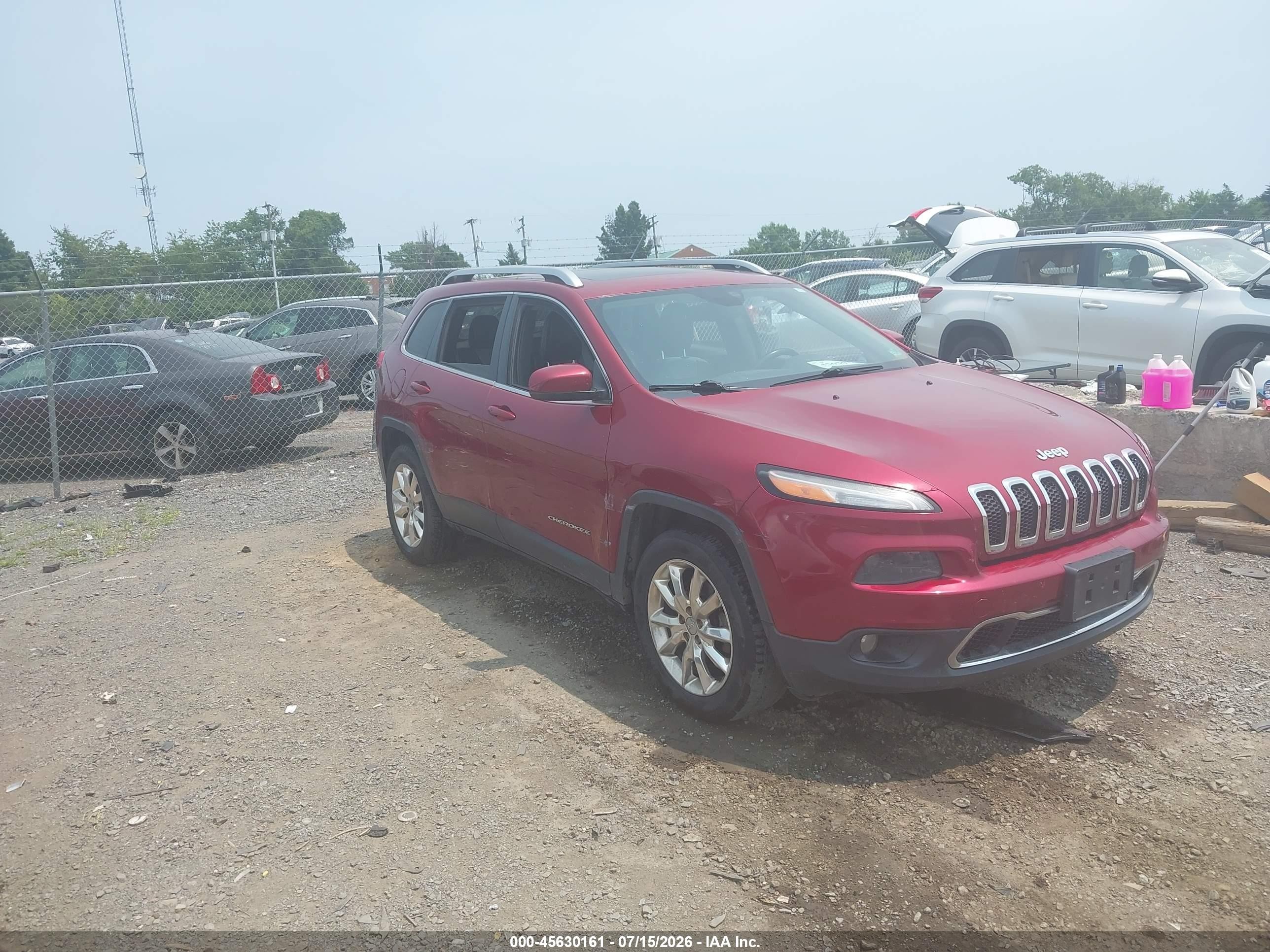 2014 Jeep Cherokee Limited, VIN 1C4PJMDSXEW266323 — Бок