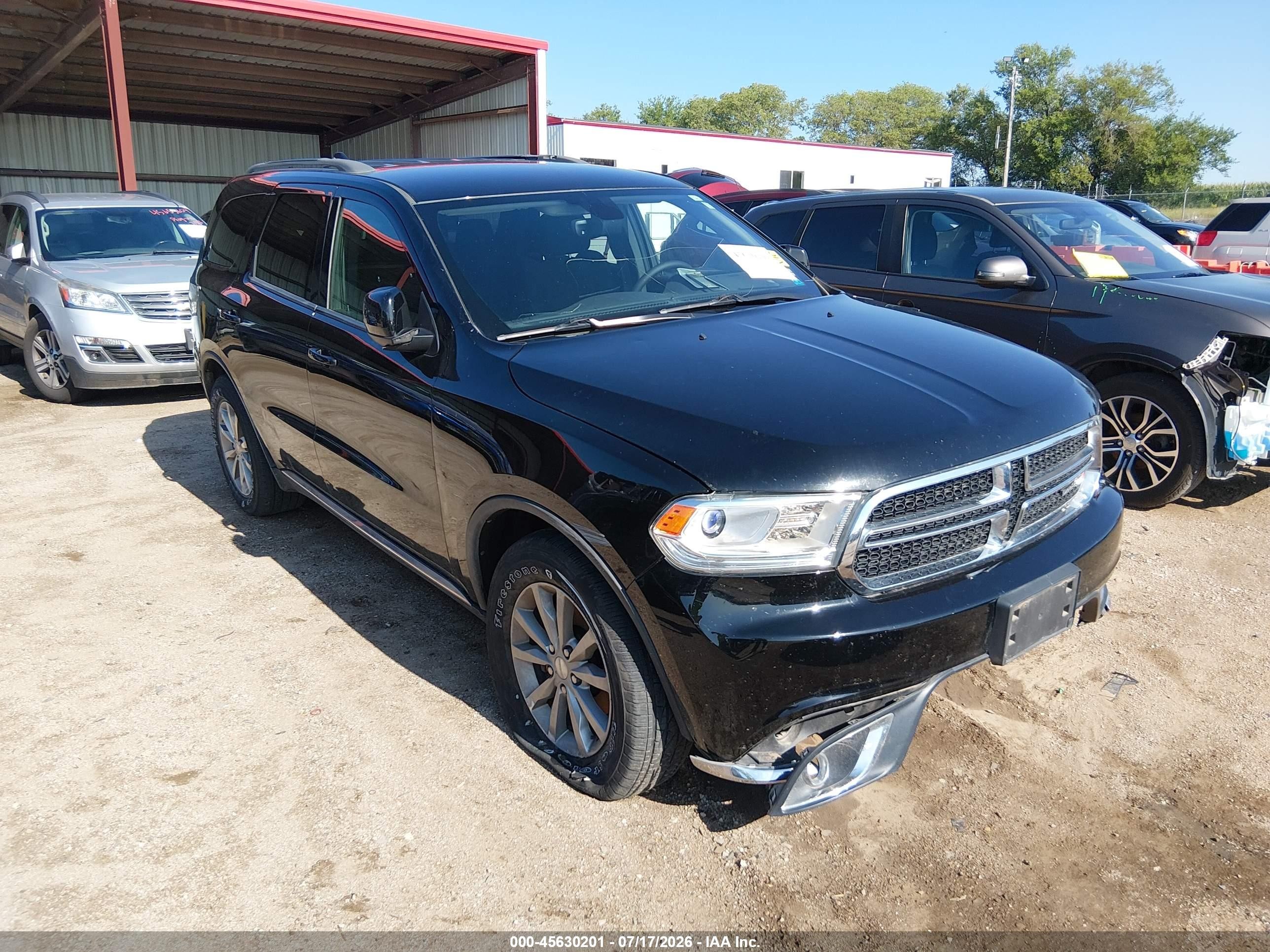 2017 Dodge Durango SXT, VIN 1C4RDJAG0HC945246 — Front end