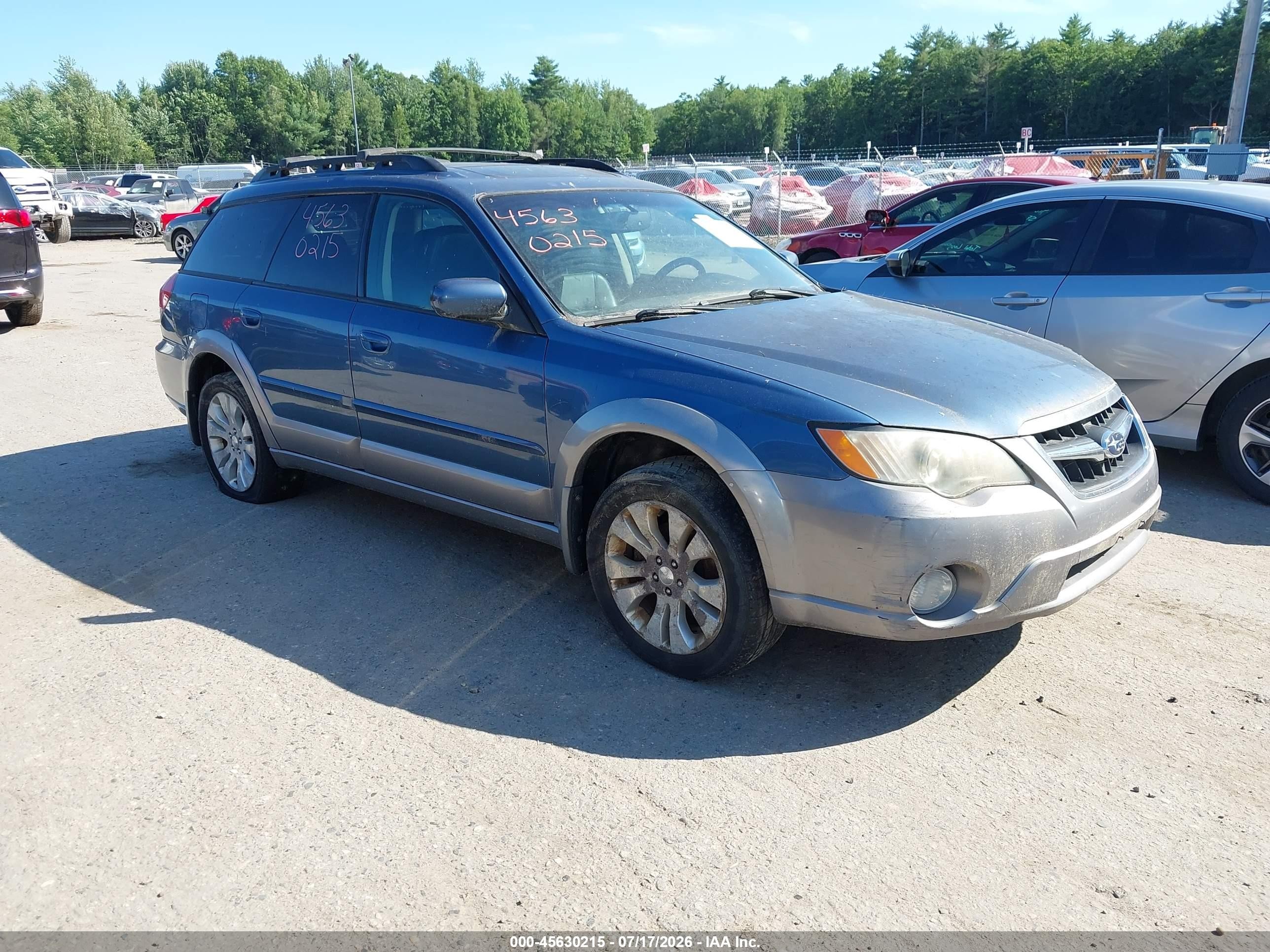 2009 Subaru Outback Limited, VIN 4S4BP66C597321900 — Обычный износ