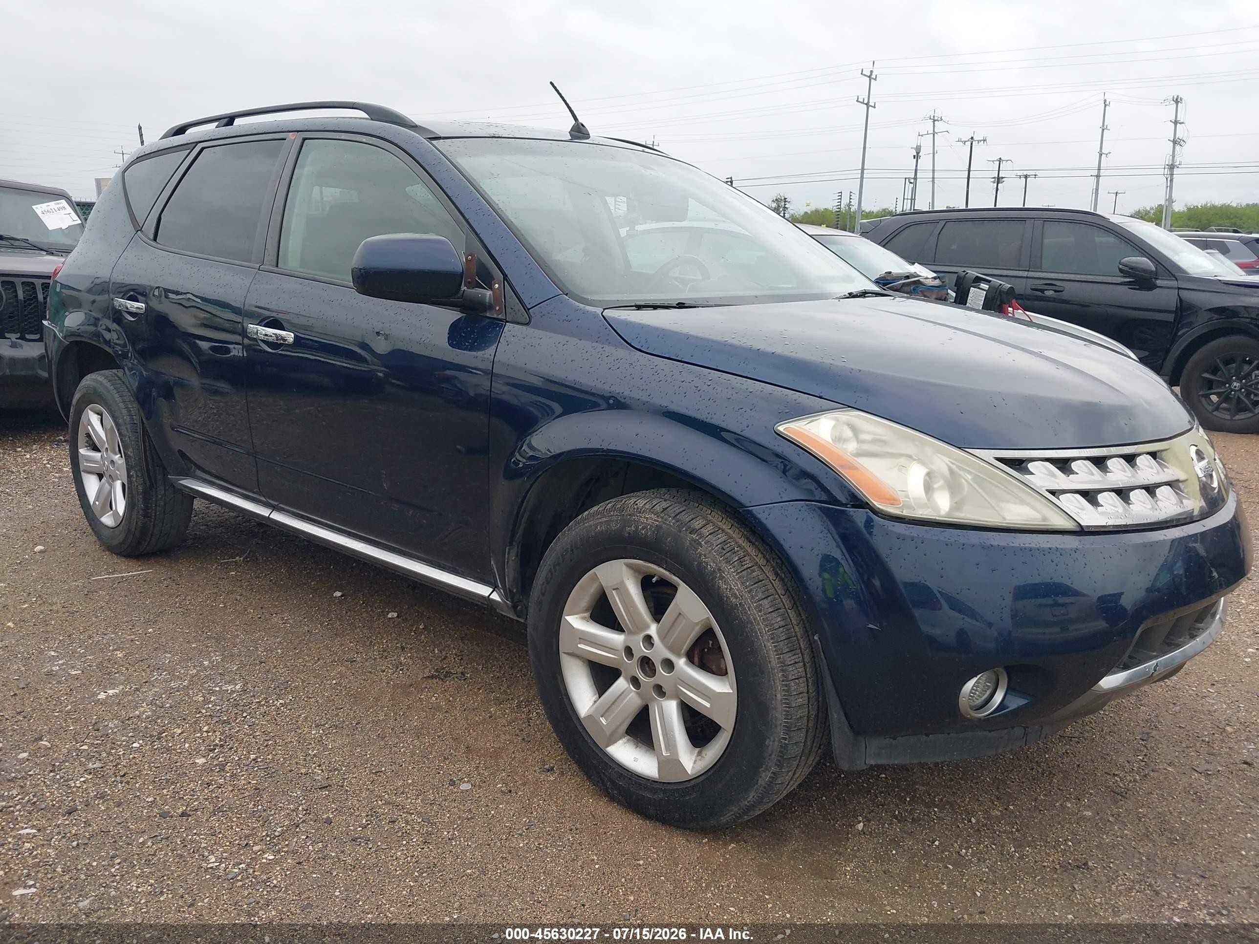 2007 Nissan Murano S, VIN JN8AZ08W27W634392 — All over
