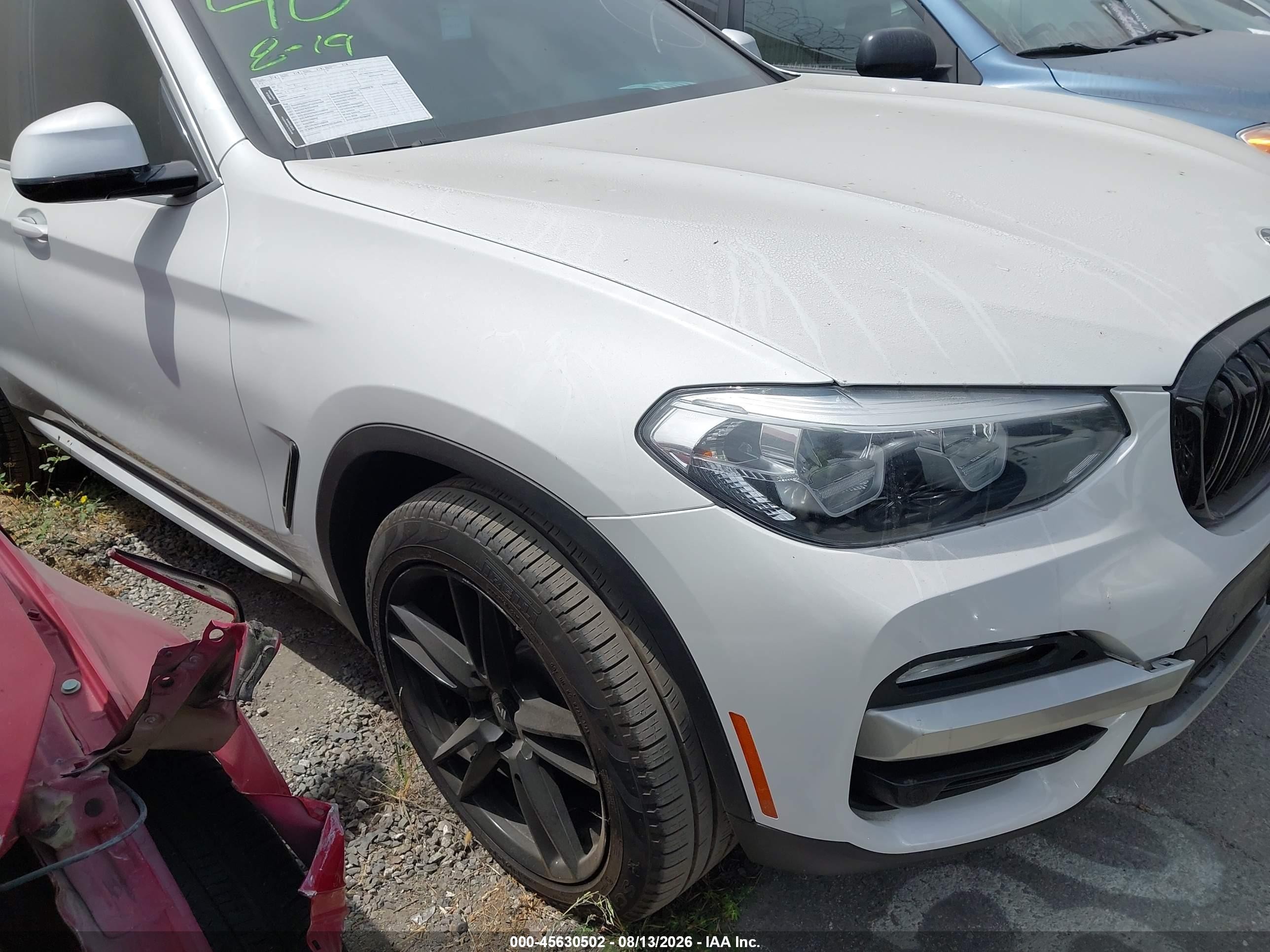 2019 BMW X3 sDrive30i, VIN 5UXTR7C50KLR39524 — Rear end
