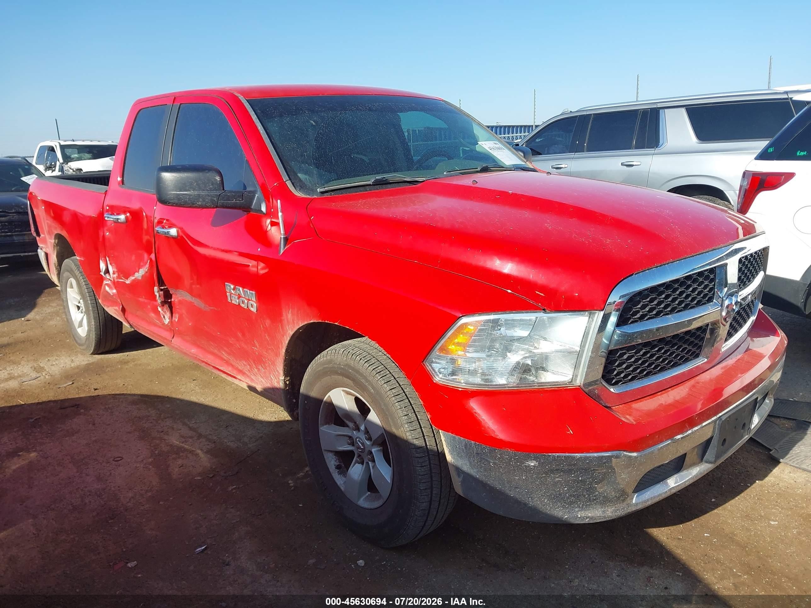 2017 Ram 1500 SLT, VIN 1C6RR6GG7HS654911 — Бок