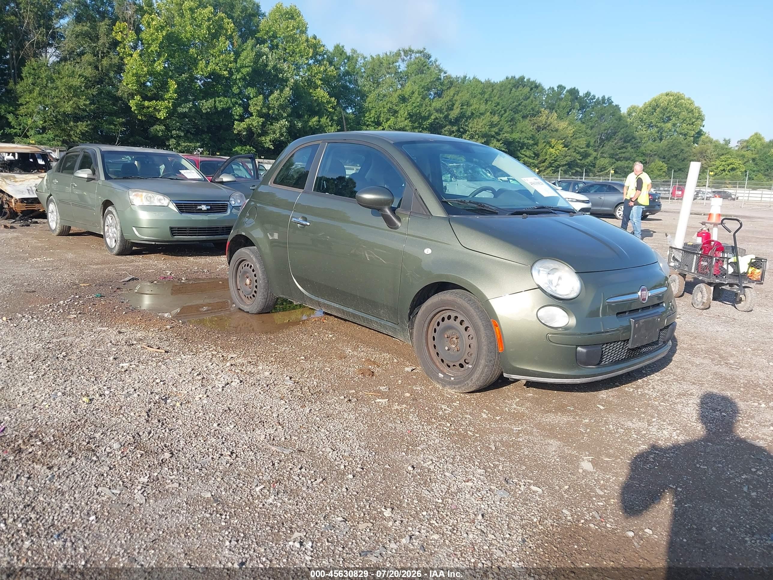 2013 FIAT 500 Pop, VIN 3C3CFFAR6DT739219 — Normal wear